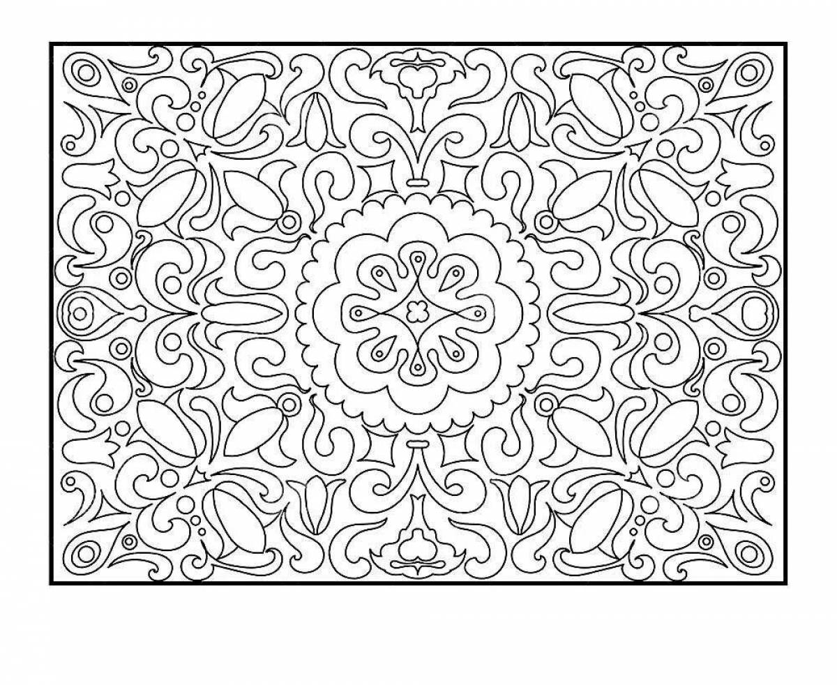 Colorful mat for coloring for toddlers