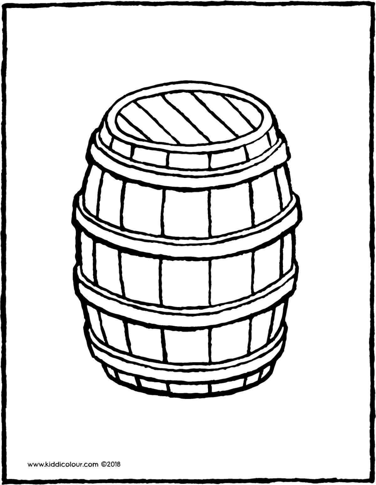 Coloring barrel for kids