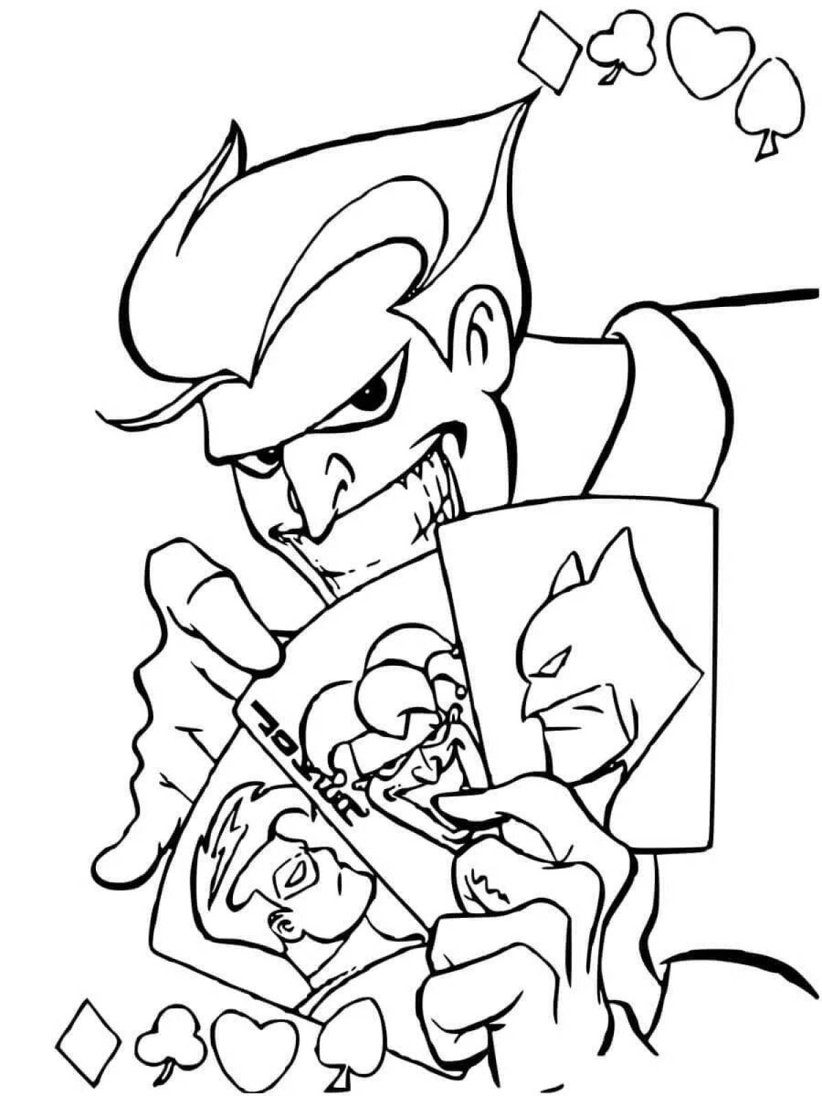 Living joker coloring pages for kids