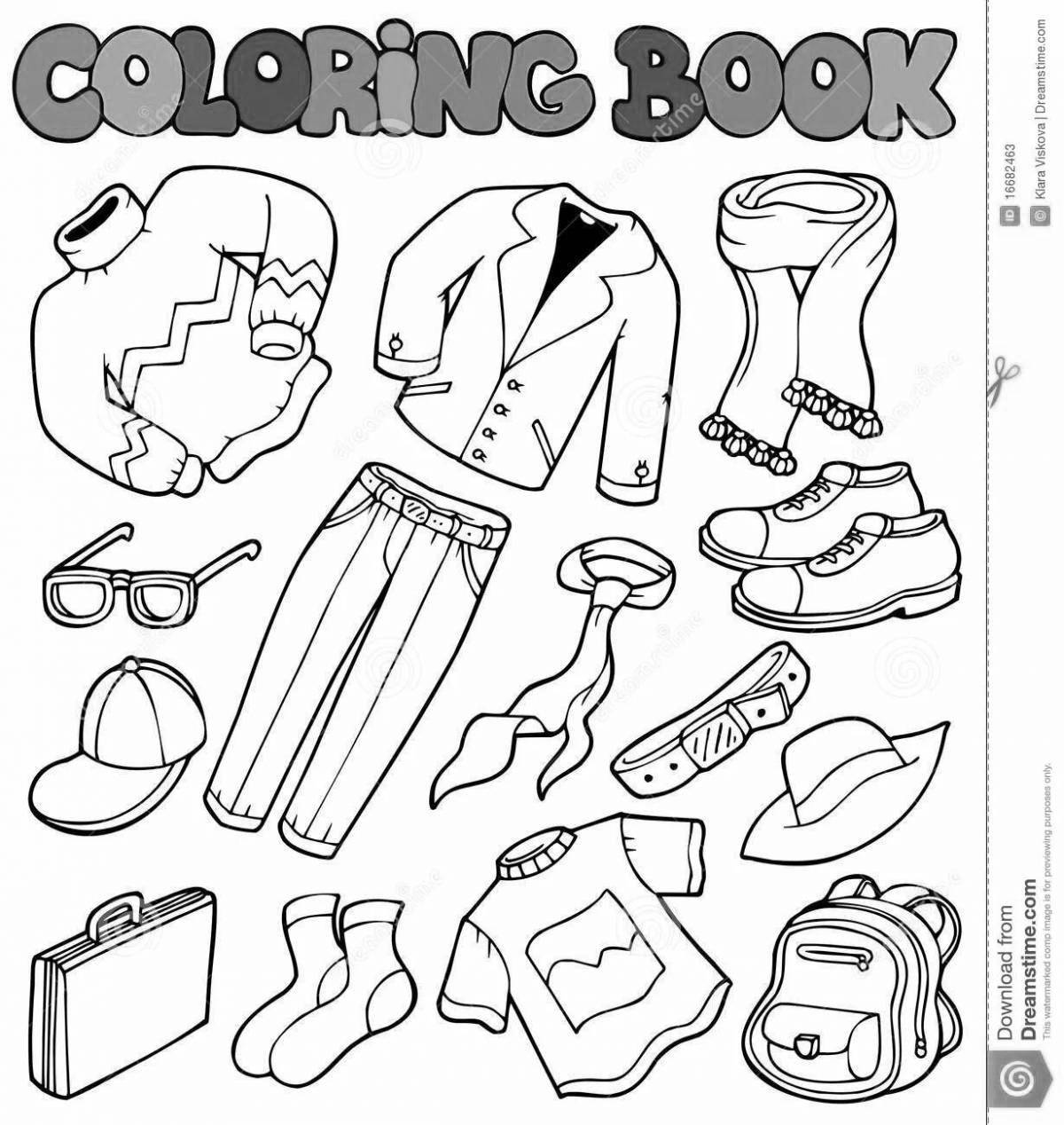 Dazzling coloring children's clothing