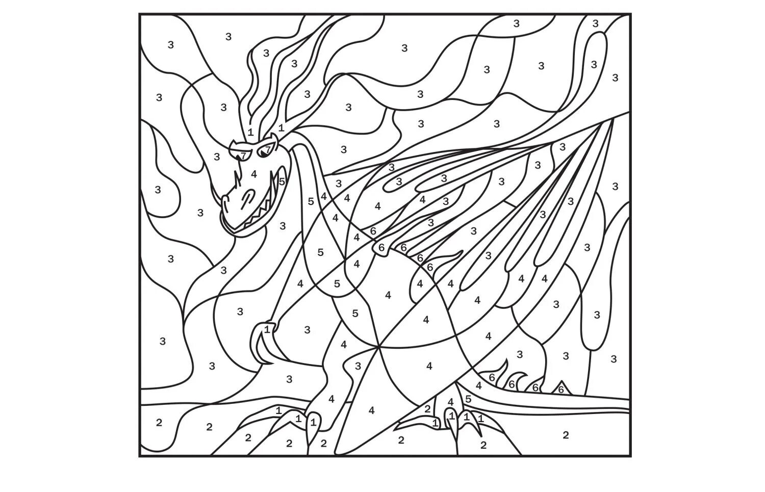 Innovative how to train your dragon coloring by numbers