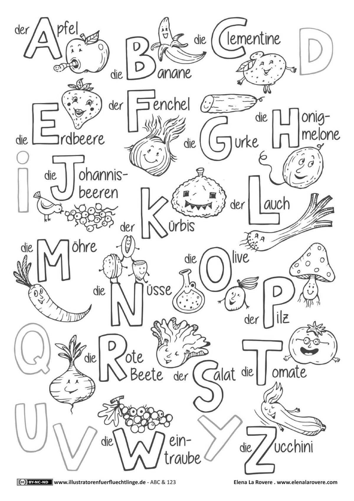 Fun coloring English alphabet for grade 2