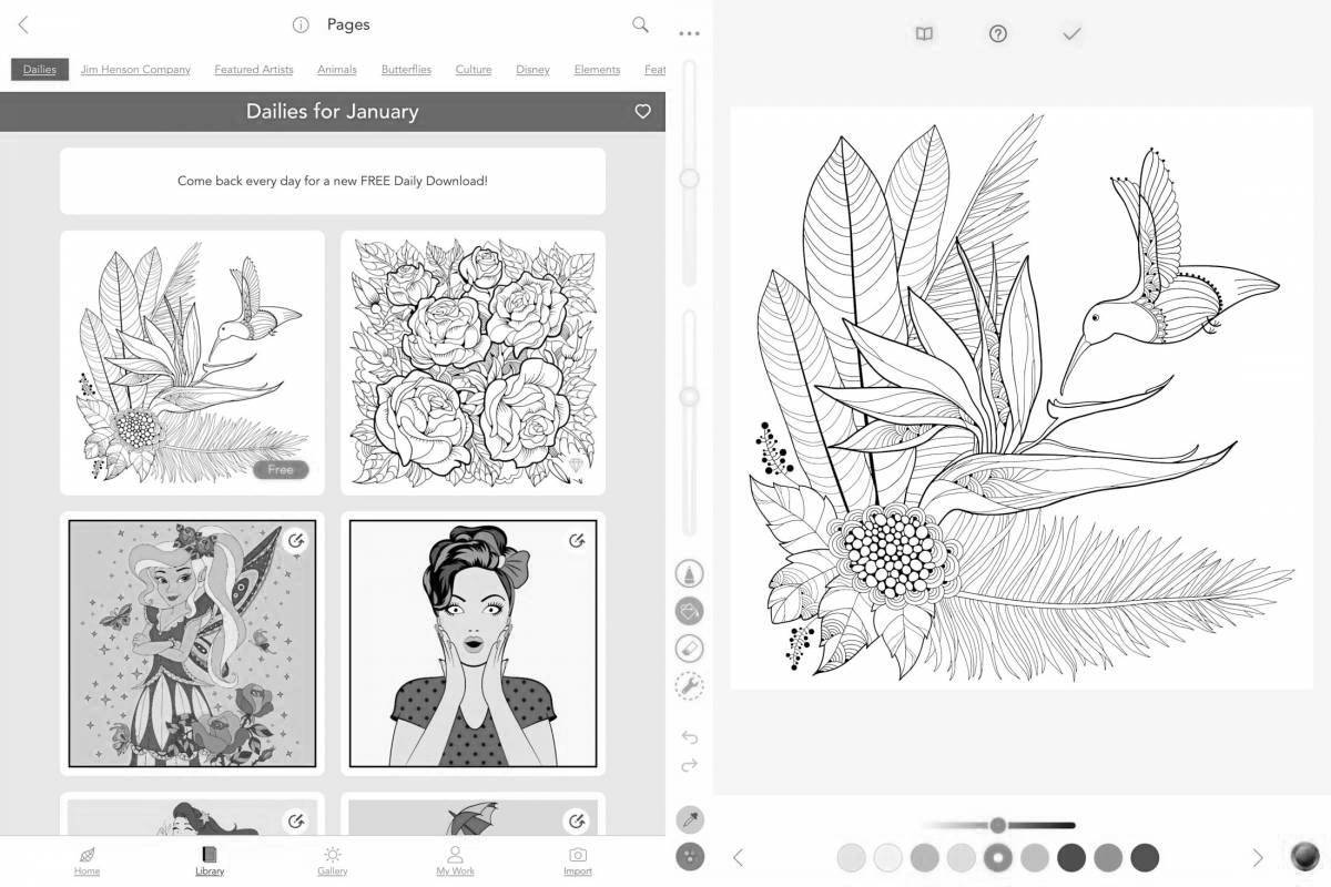 Coloring app to cheer up by numbers your photo