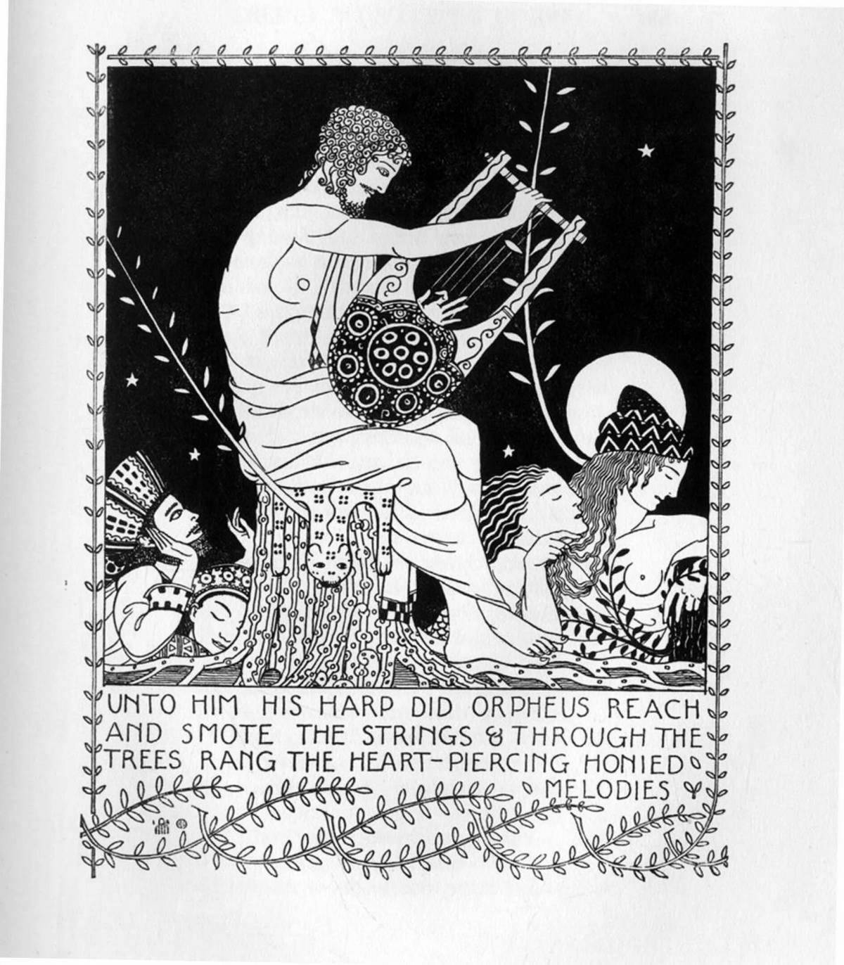 Dazzling orpheus and eurydice coloring book