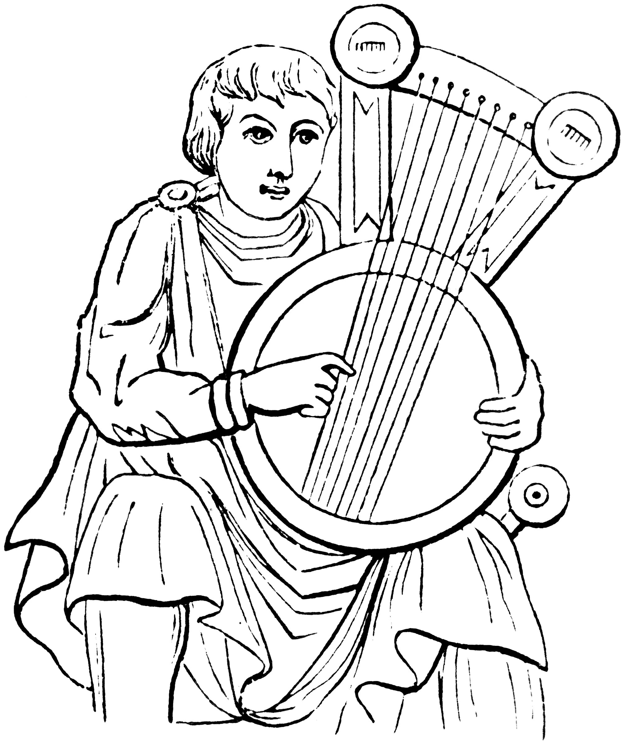 Seductive Orpheus and Eurydice coloring book