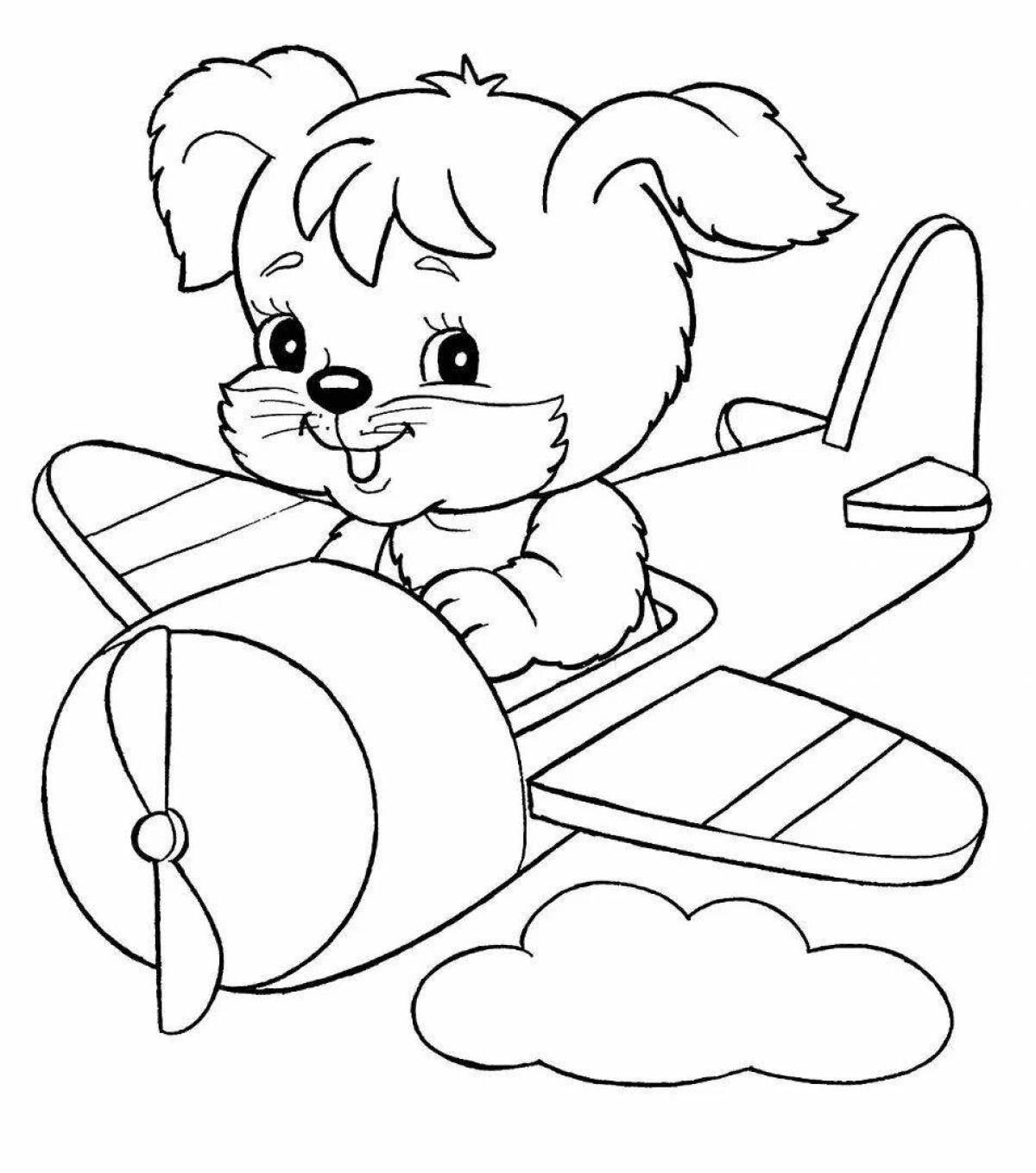 Color-frenzy coloring page for preschoolers