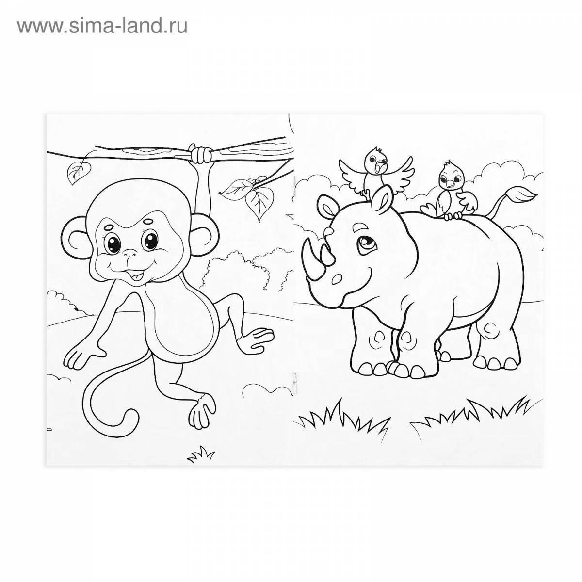 Majestic coloring pages animals of cold countries