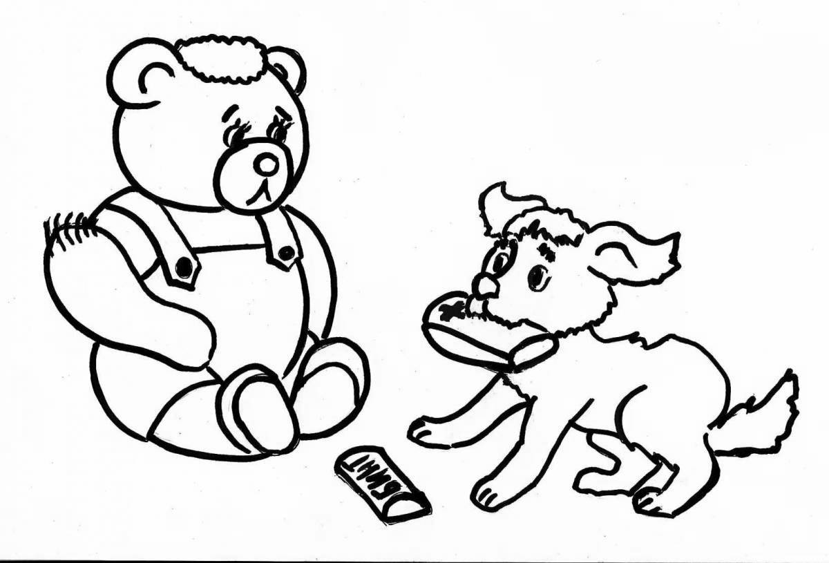 Charming barto poetry coloring page