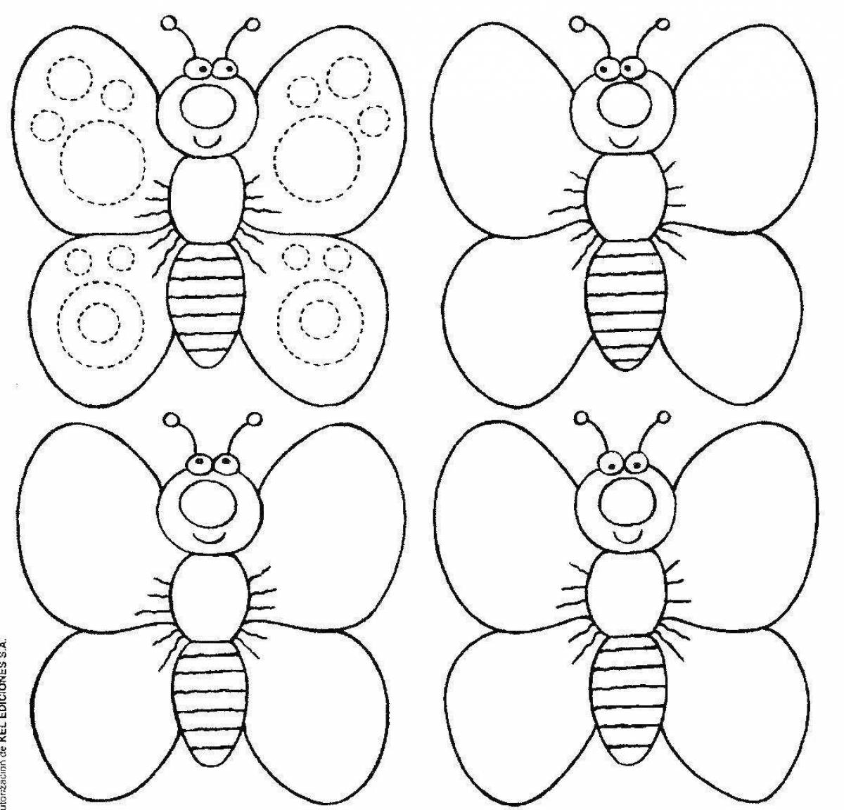 Amazing insect class coloring book