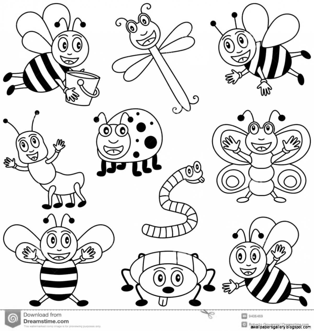 Elegant insect class coloring