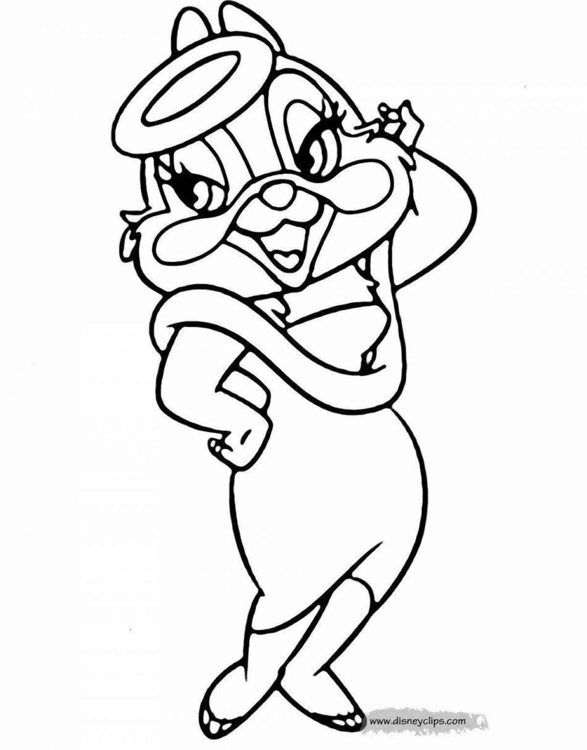 Joyful chip and dale save the rangers coloring book