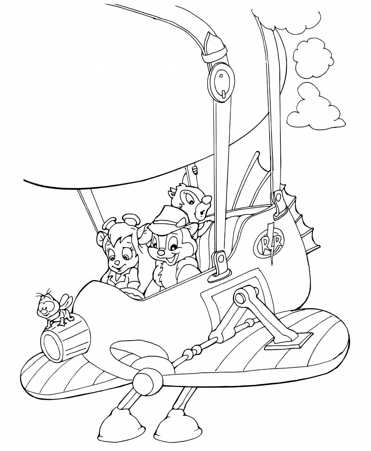 Chip and Dale Rescuers exciting coloring book