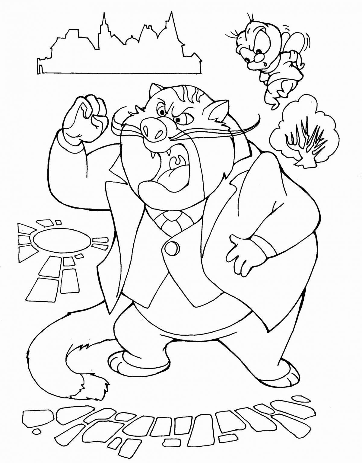 Chip and Dale Rescuers Animated Coloring Page