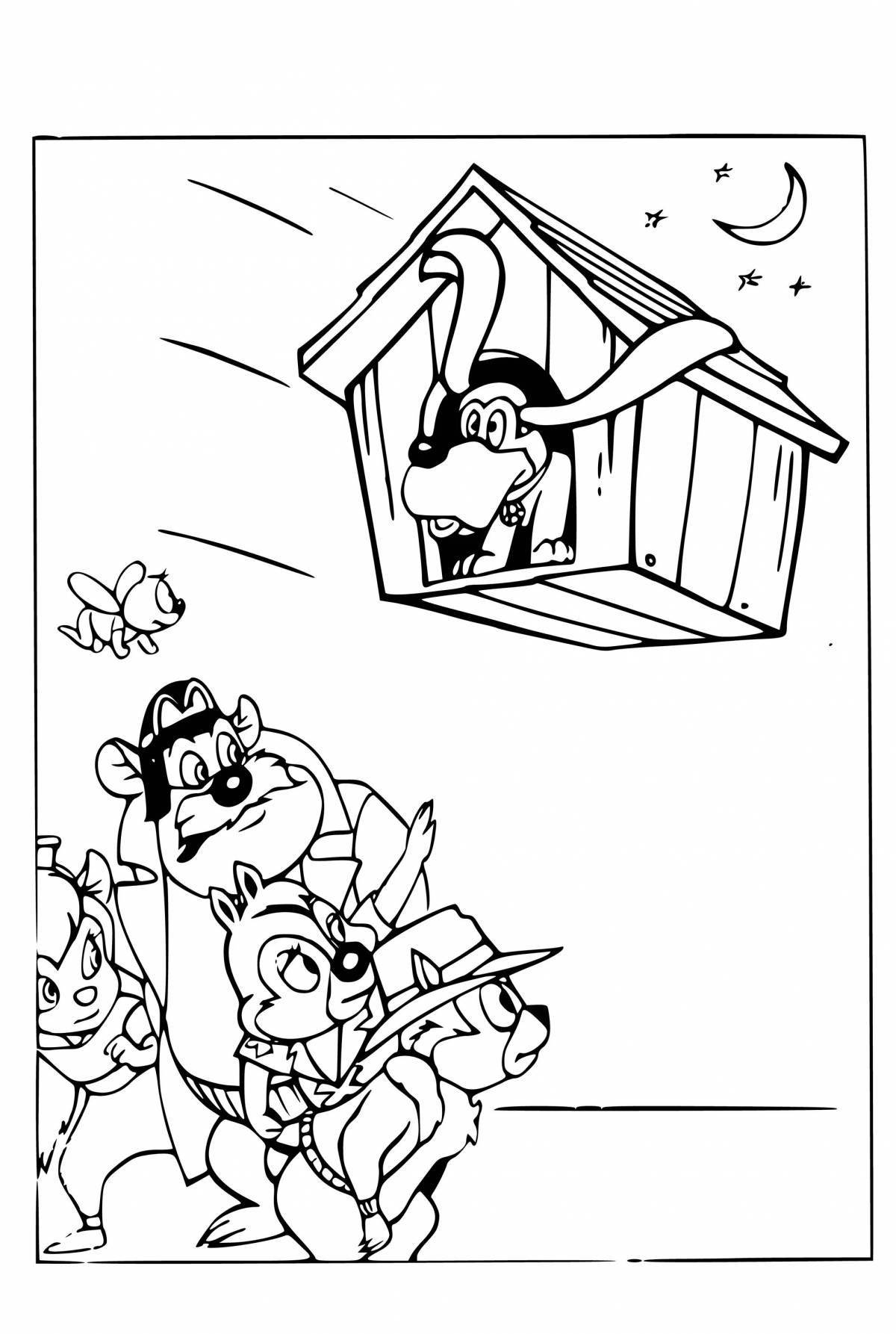 Amazing Rescue Rangers chip and dale coloring book