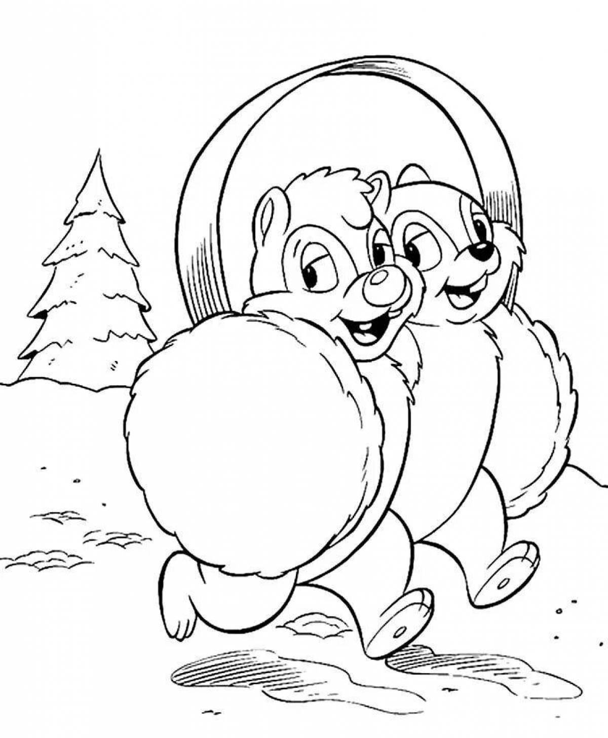Fancy Rescue Rangers chip and dale coloring book