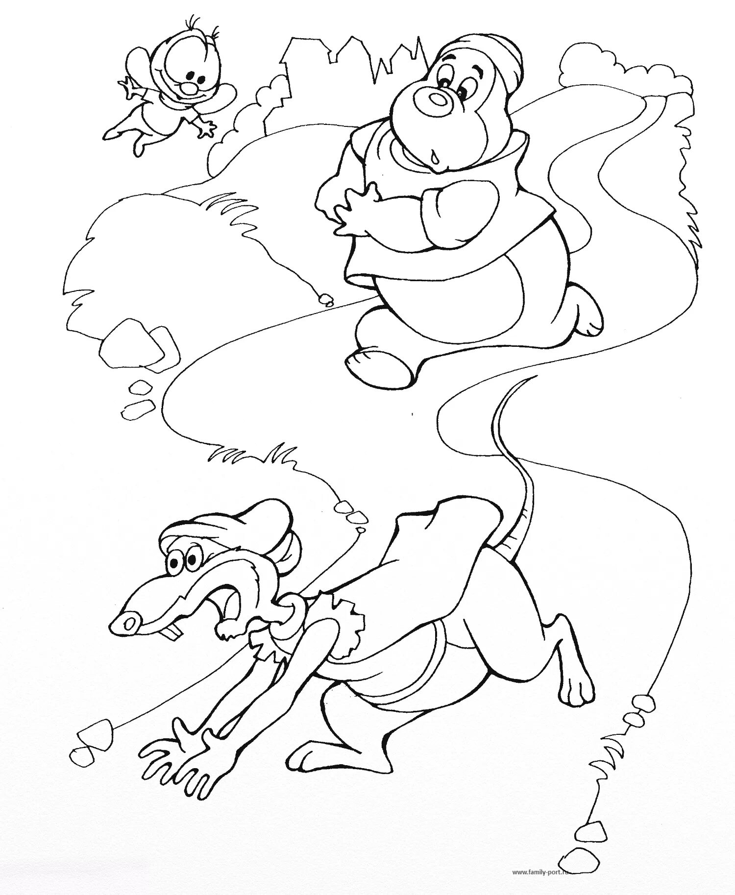 Colour coloring chip and dale rescuers