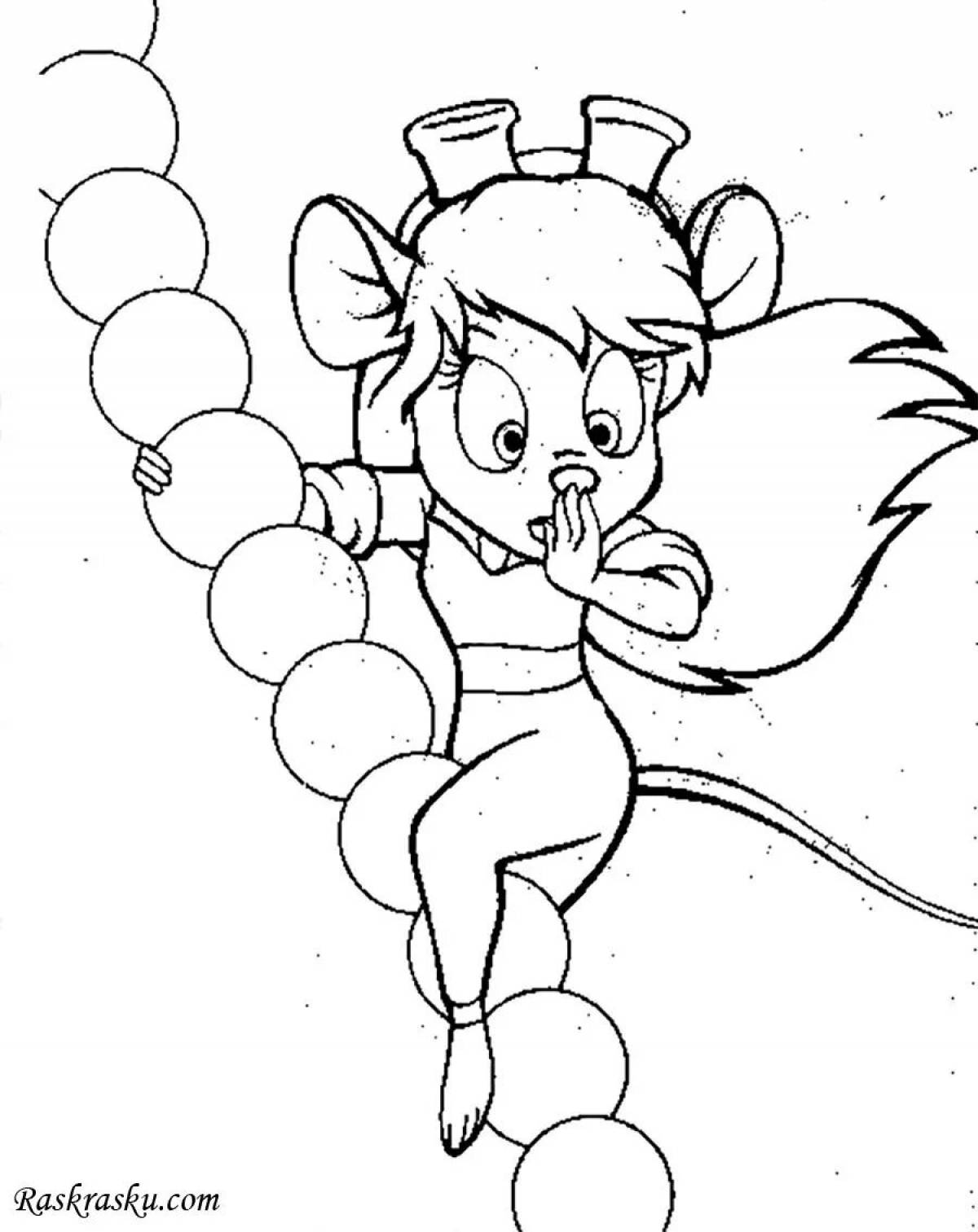 Chip 'n dale rescue rangers coloring page