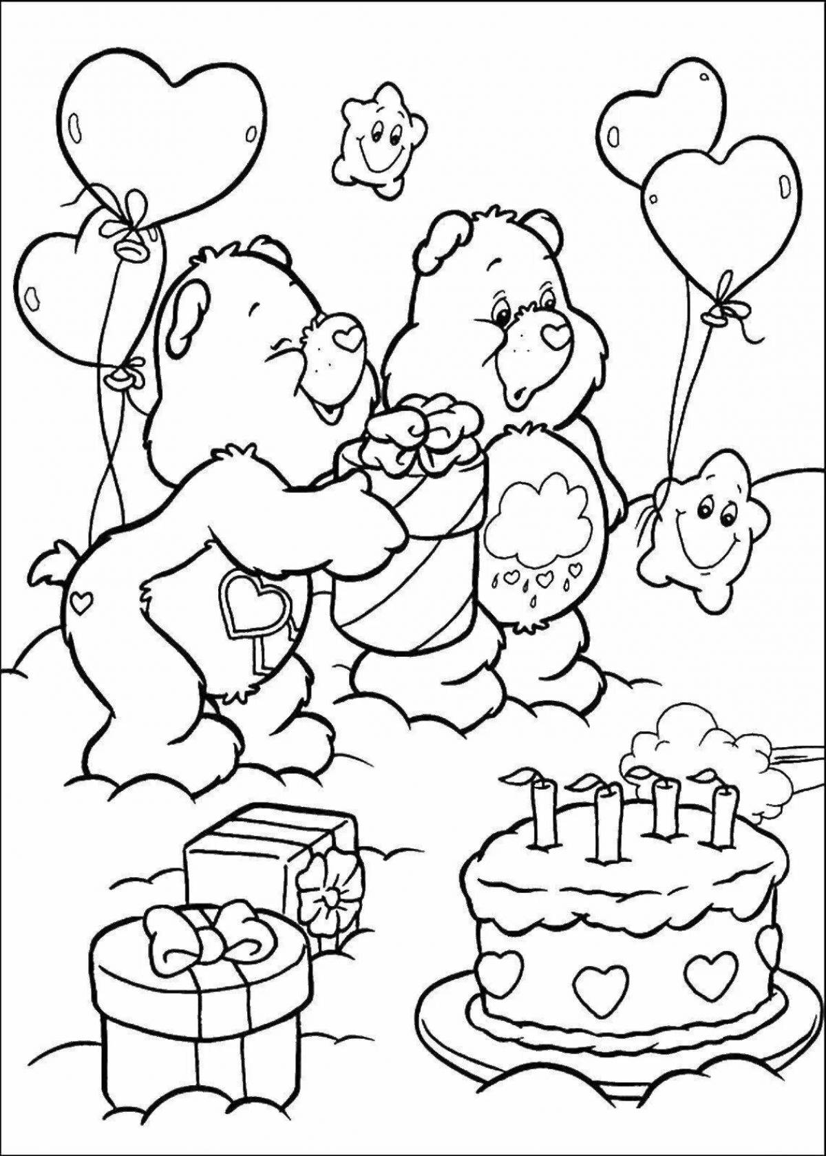 Exquisite grandfather birthday coloring book from granddaughter