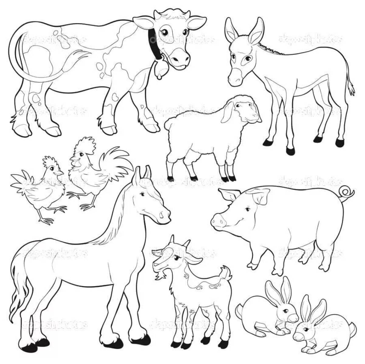 Majestic wild animal coloring page