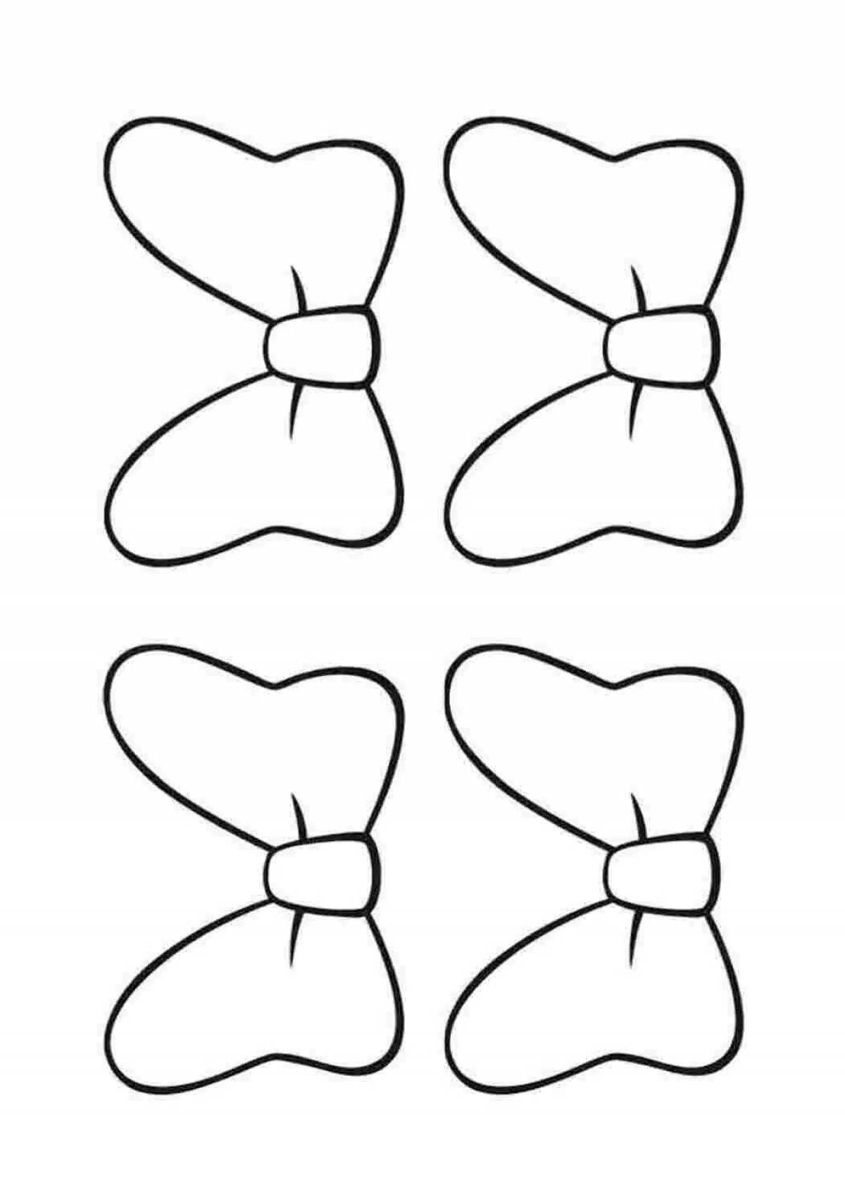 Бантик раскраска для детей распечатать. Бант рисунок. Бант раскраска. Бантик трафарет для вырезания. Бантик раскраска для детей.