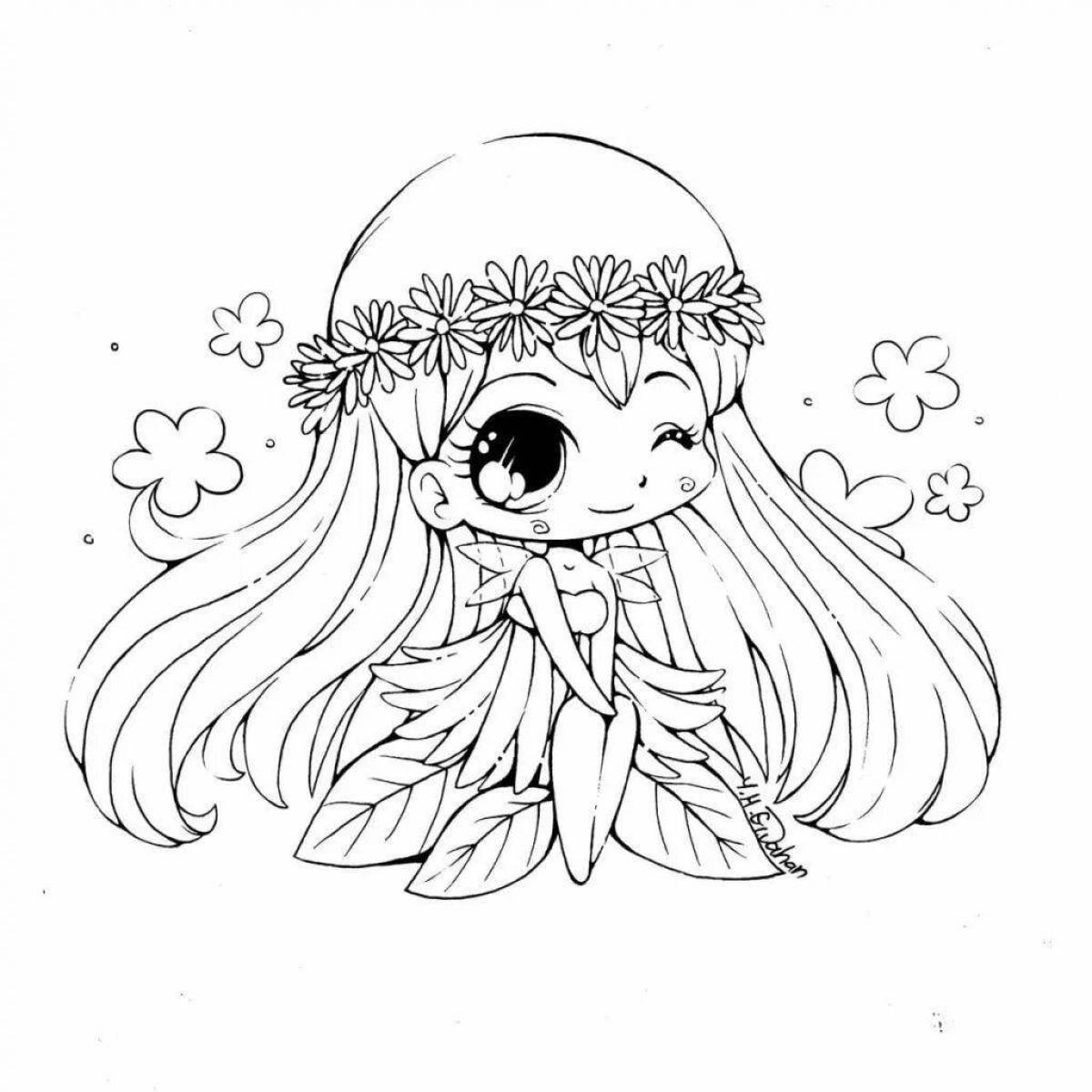 Exalted coloring pages for girls beautiful and cute