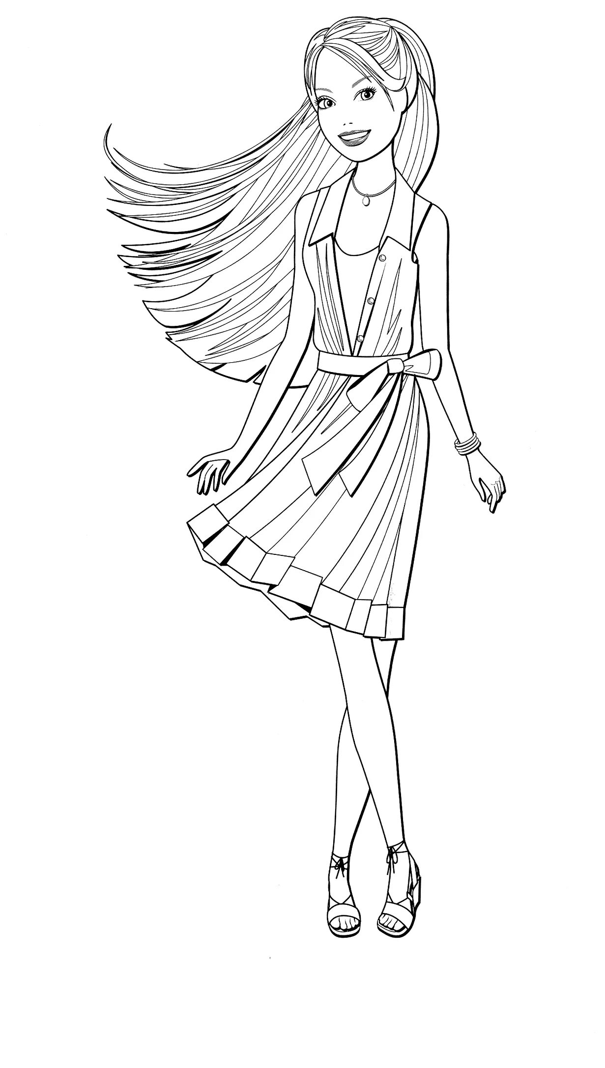 Girl in full length dress #2