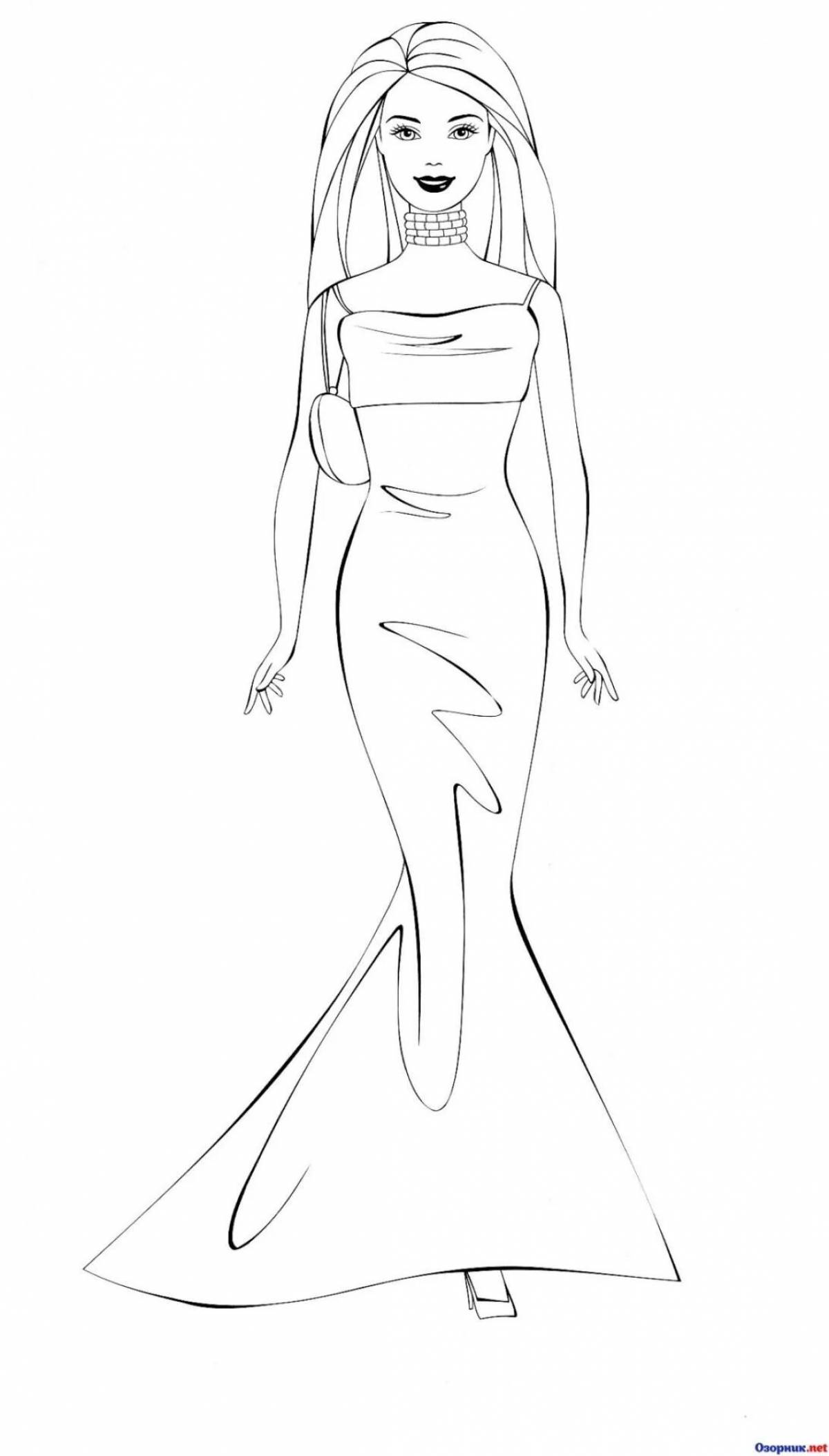 Girl in full length dress #5
