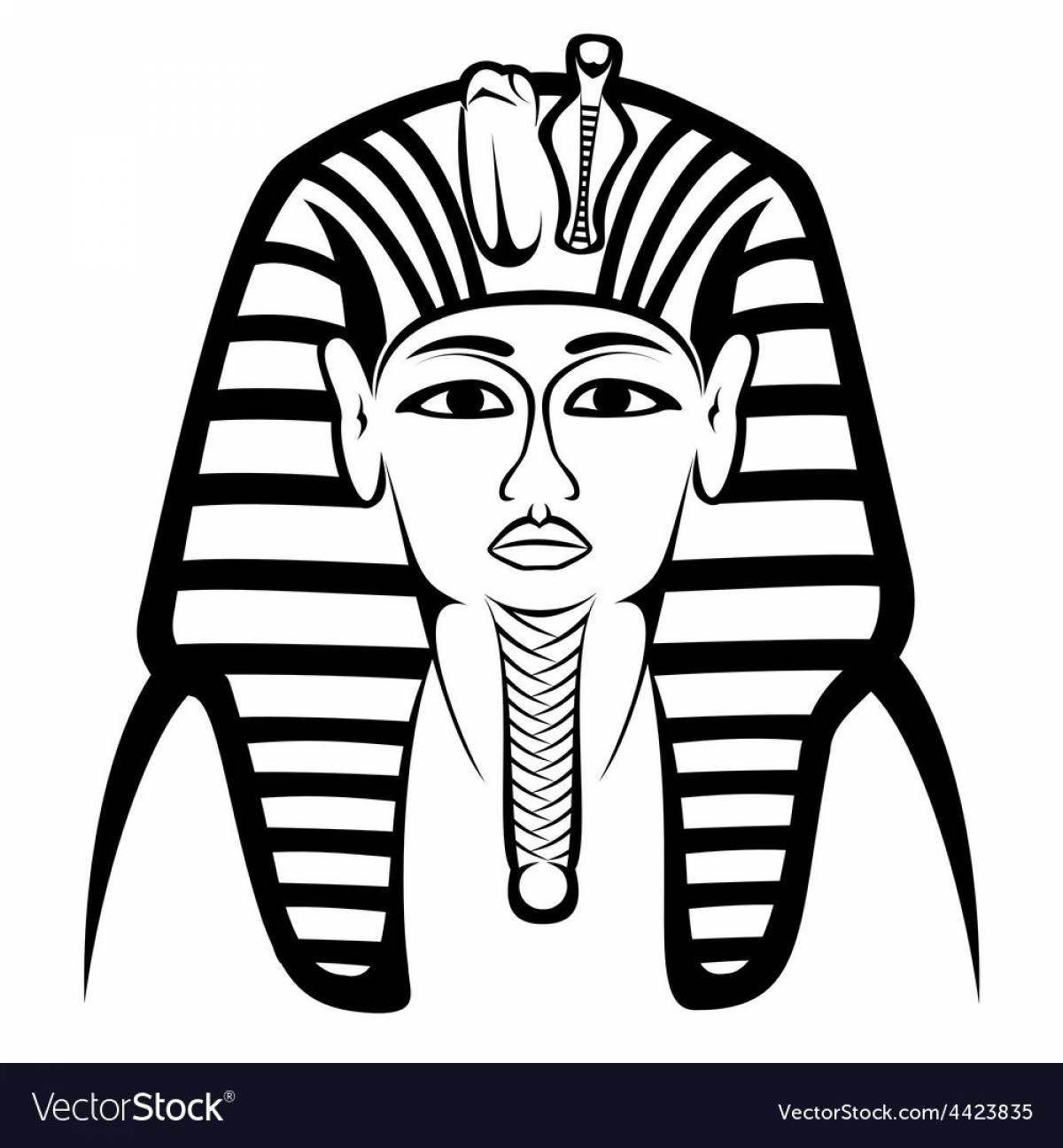 Mask of the pharaoh tutankhamen from class 5 #8