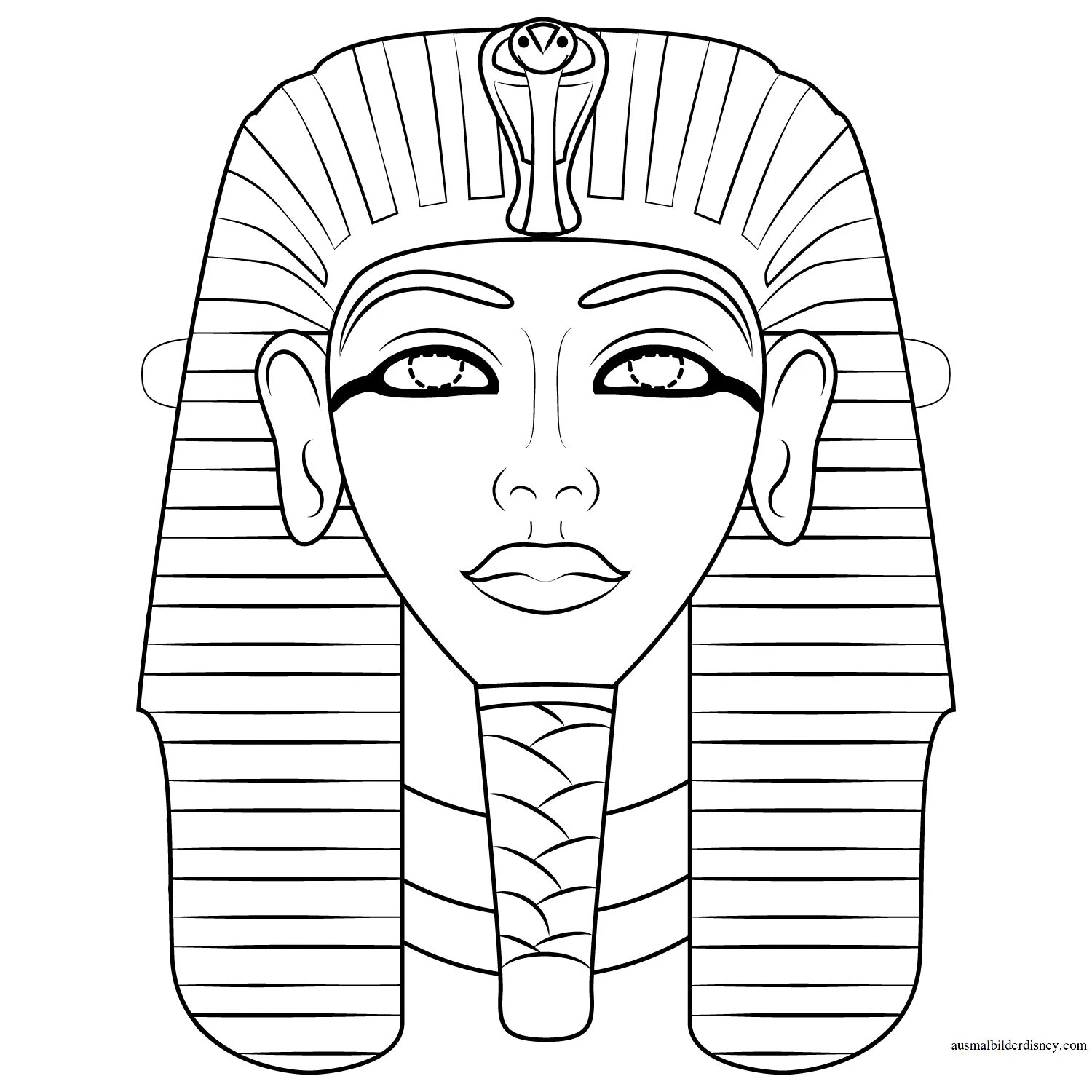 Маска фараона тутанхамона изо 5 класс #13