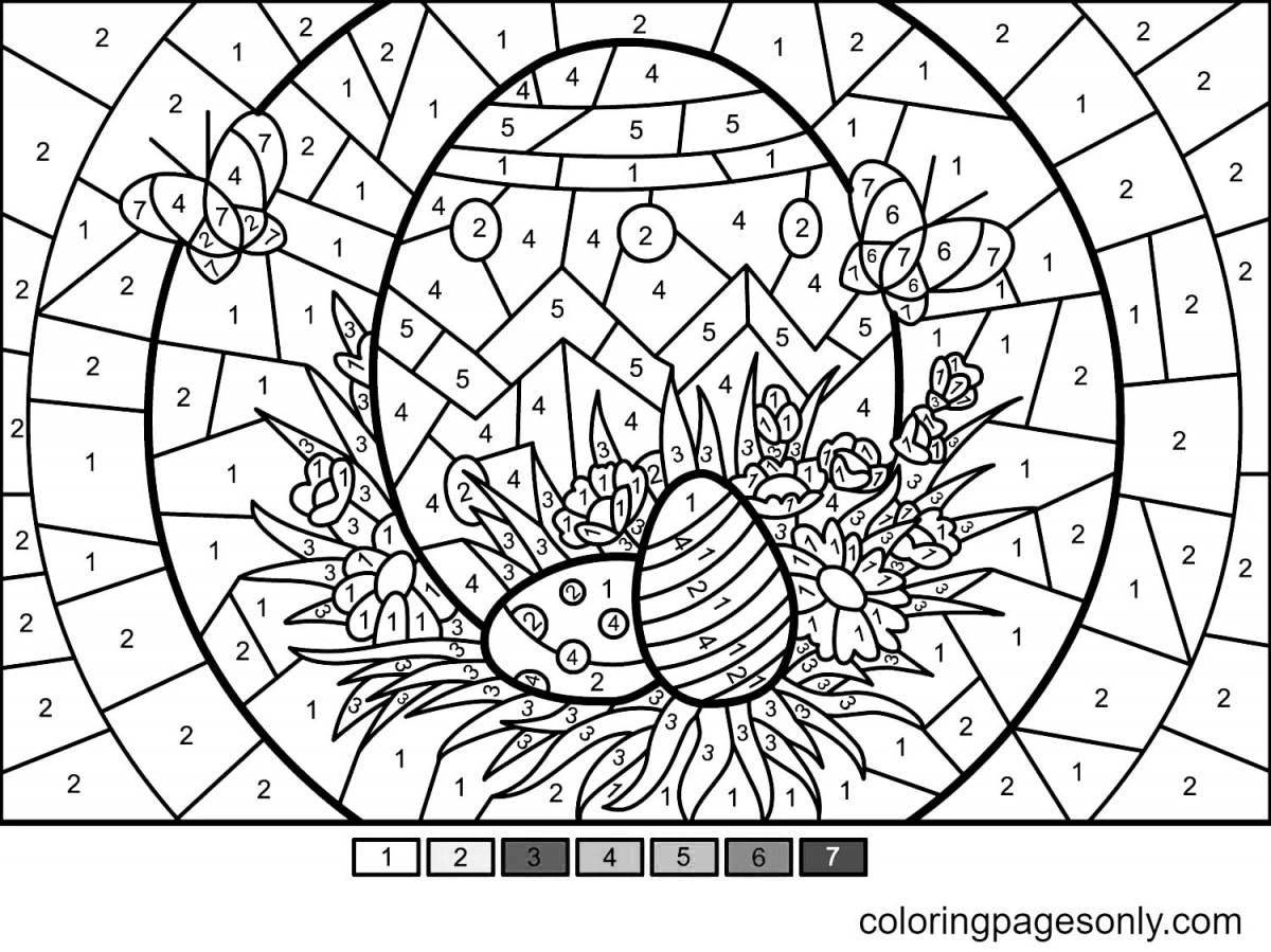 Dazzling coloring by numbers on android in evil
