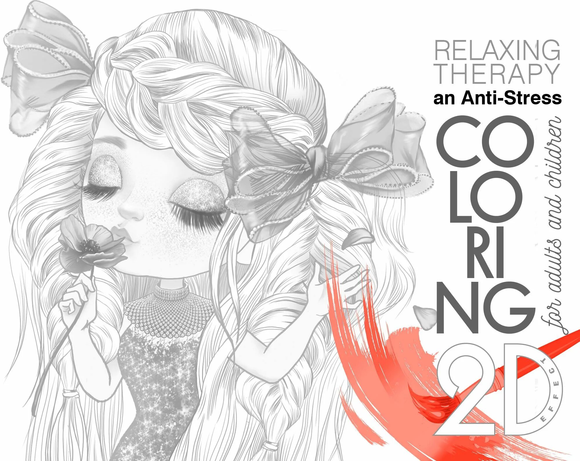 Serene coloring page art studio