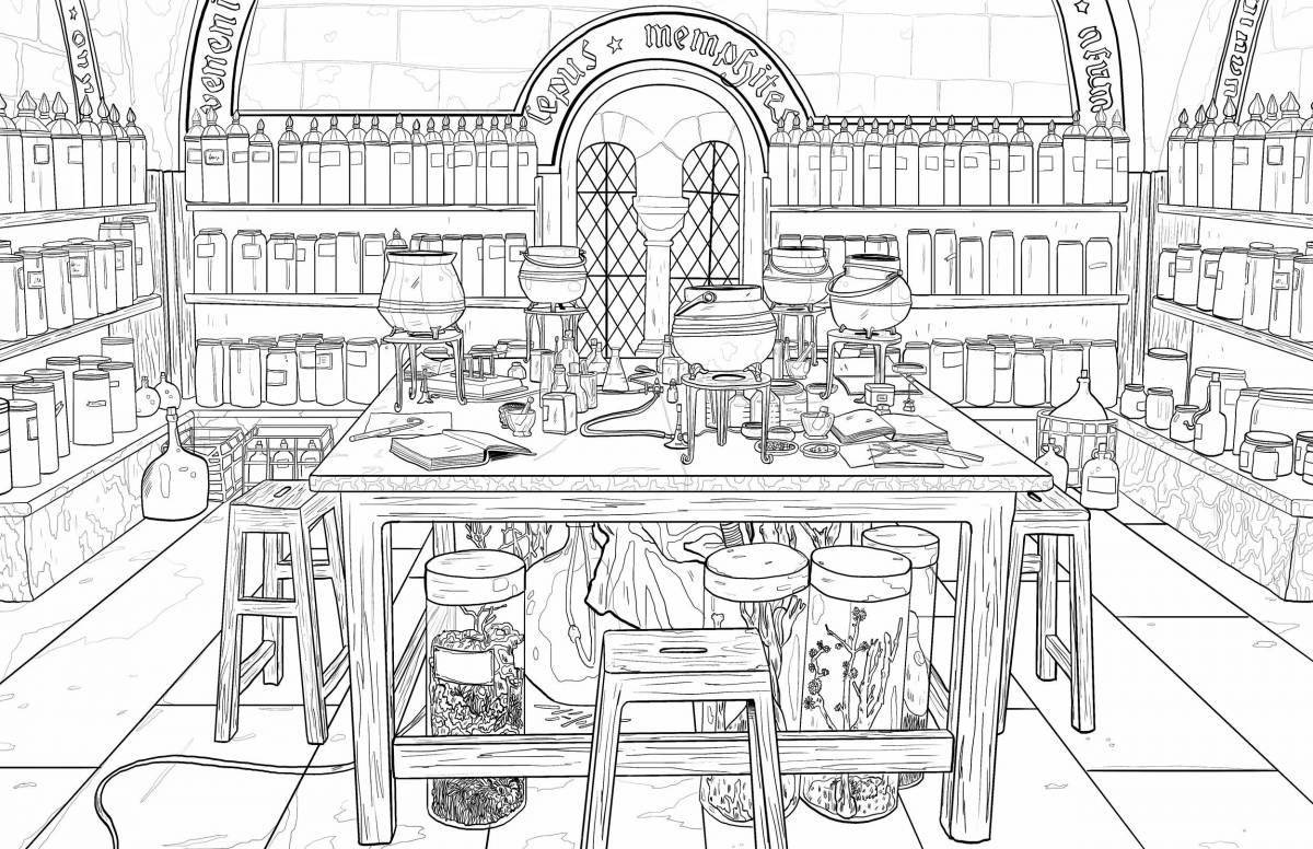 Enchanting coloring harry potter wizards