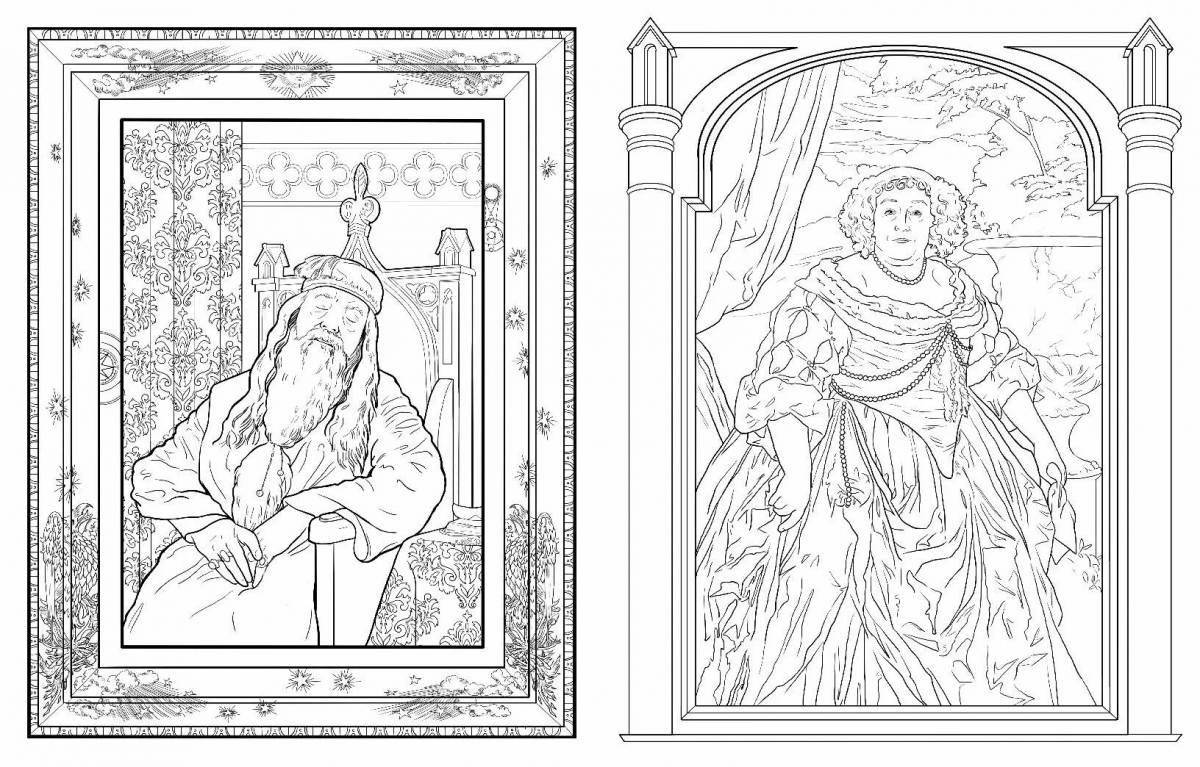 Harry Potter wizards palace coloring book