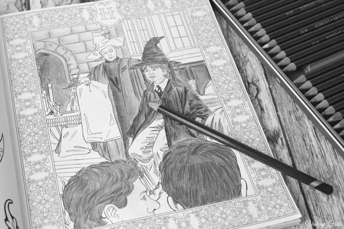 Harry potter wizards grandiose coloring book