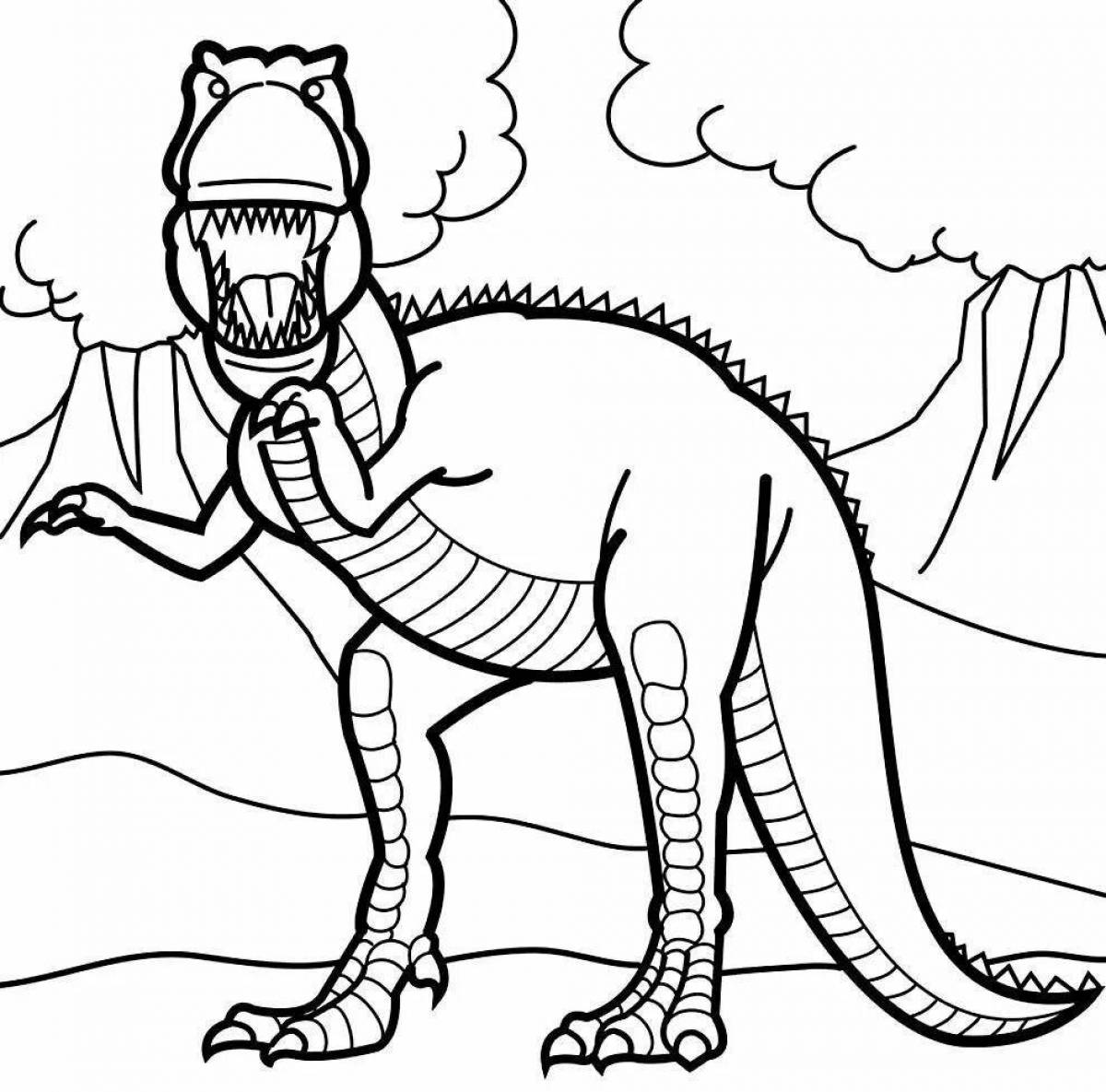 Amazing dinosaur coloring pages for boys 5-7 years old
