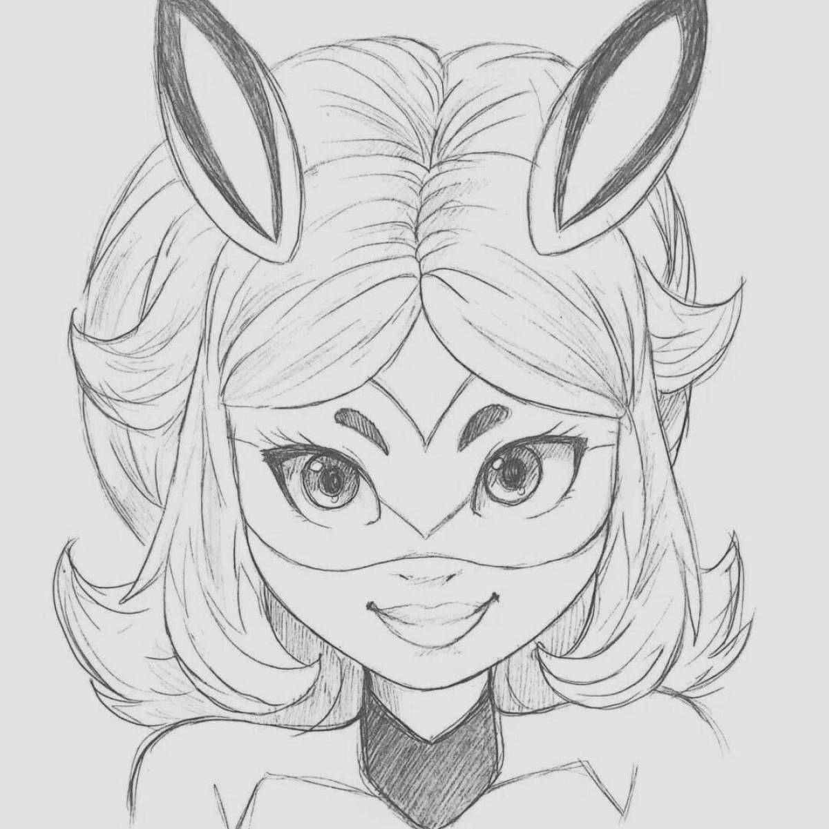 Playful Rina Rouge from Ladybug and Super Cat