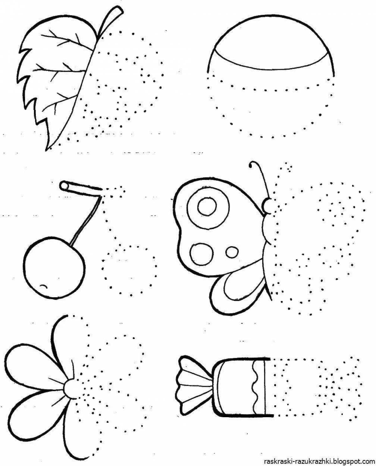 Creative coloring book for children with disabilities