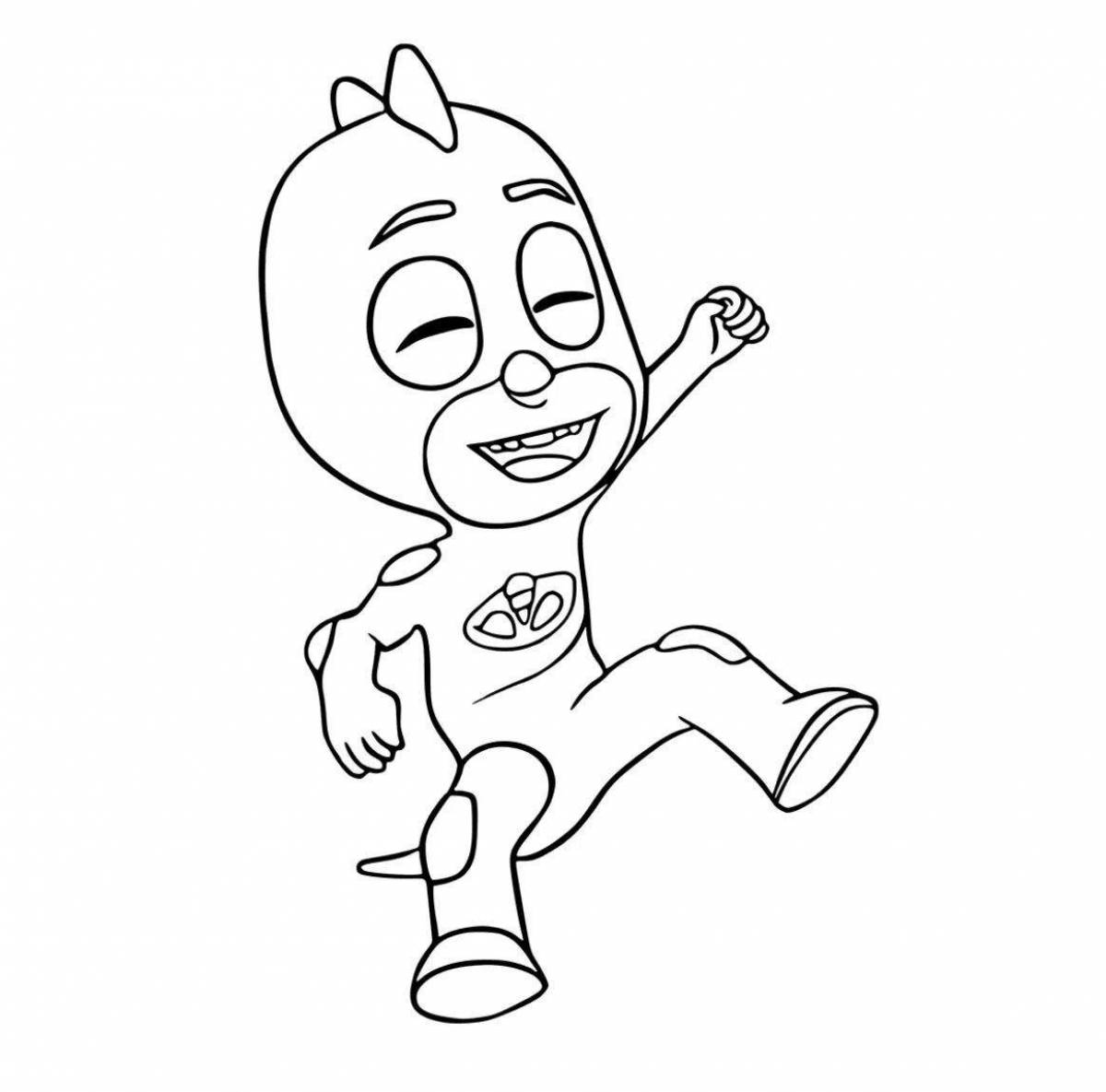 Coloring pages masked heroes