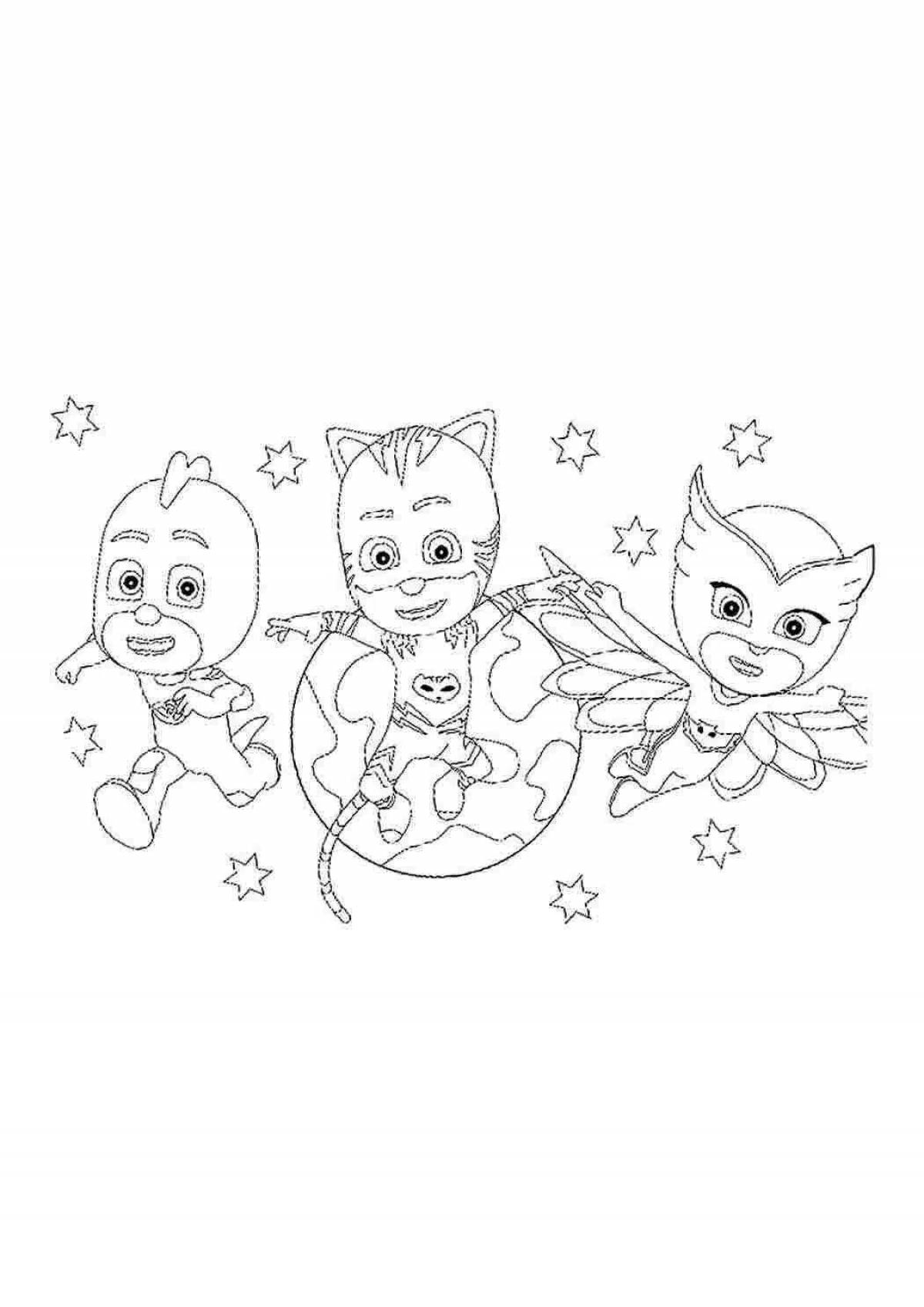 High-quality coloring of masked heroes