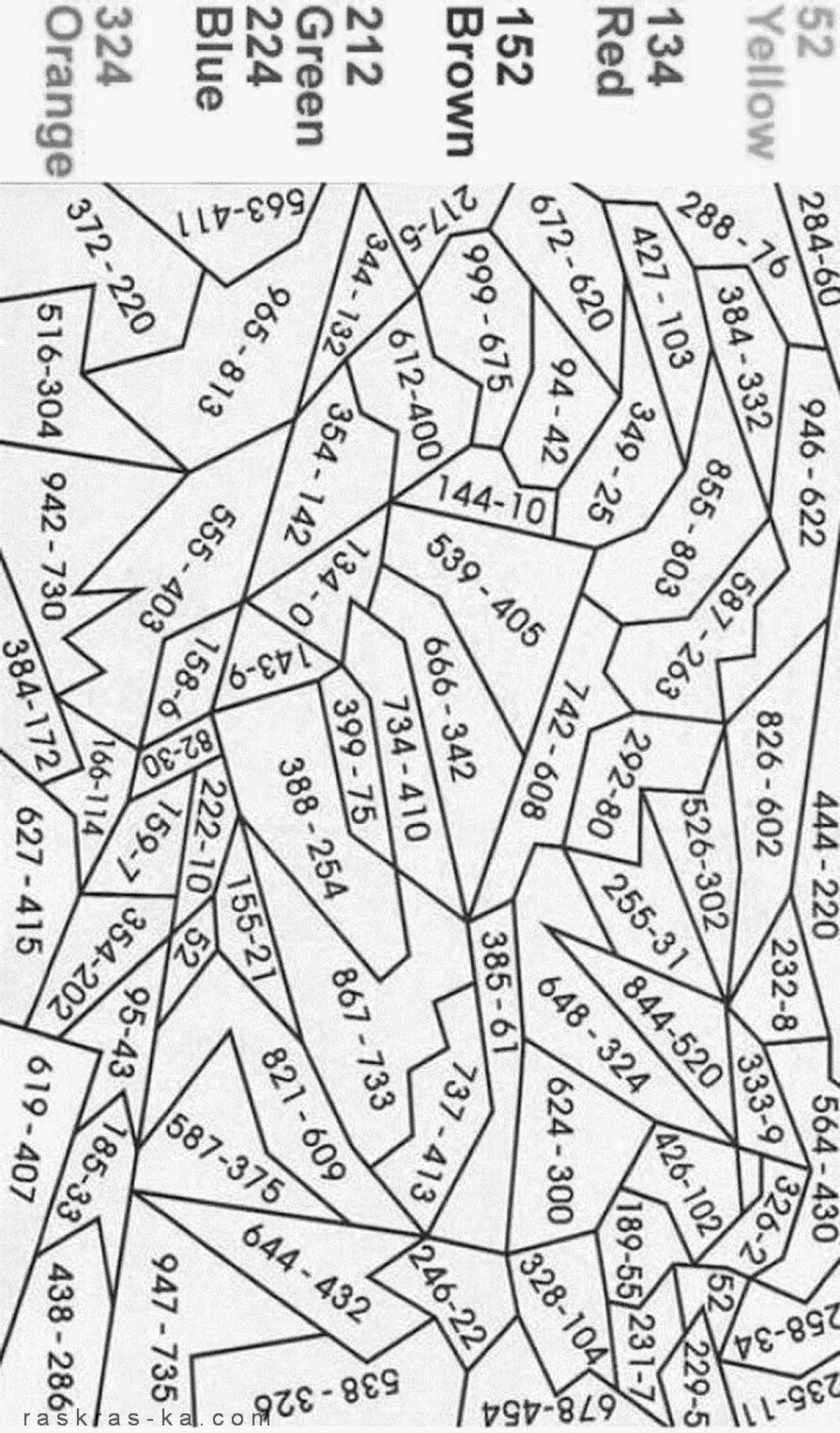 Math class 4 with examples up to 1000 #2