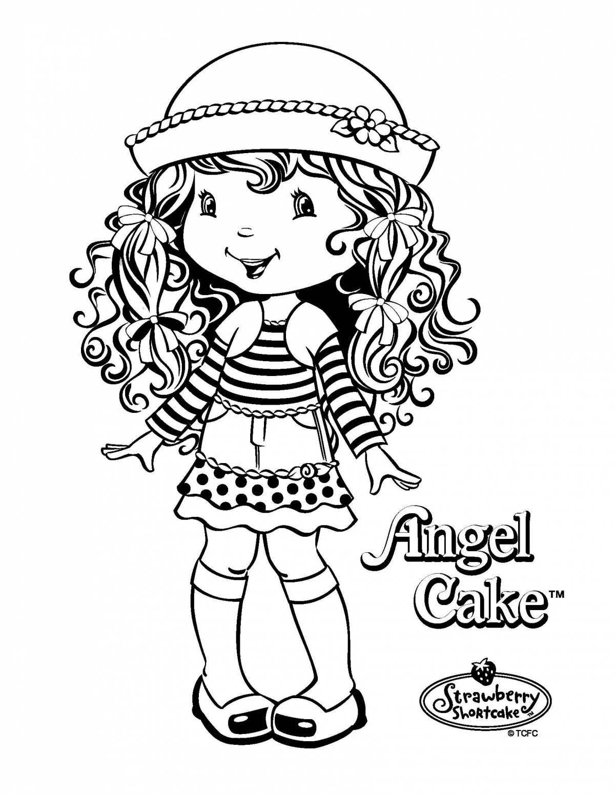 Elegant coloring doll for 5-6 year olds