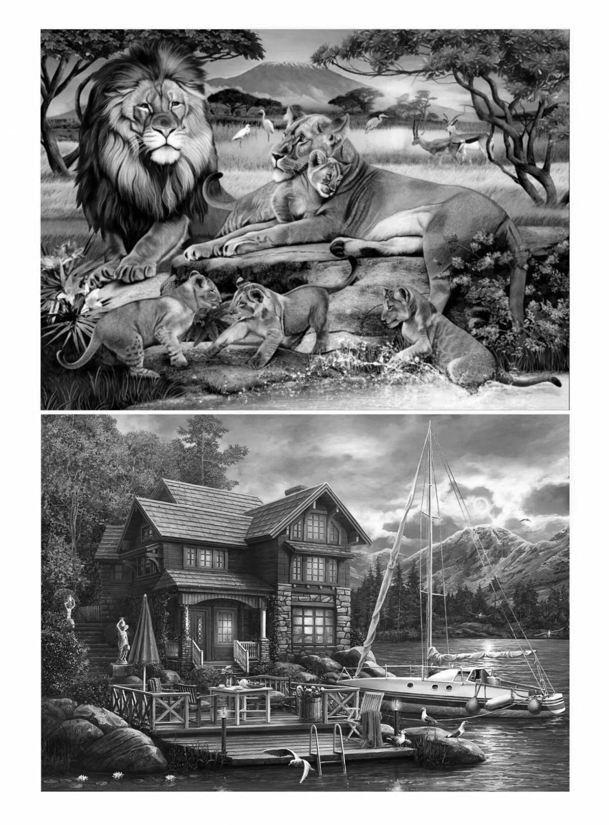 Photo Charming diamond mosaic coloring page