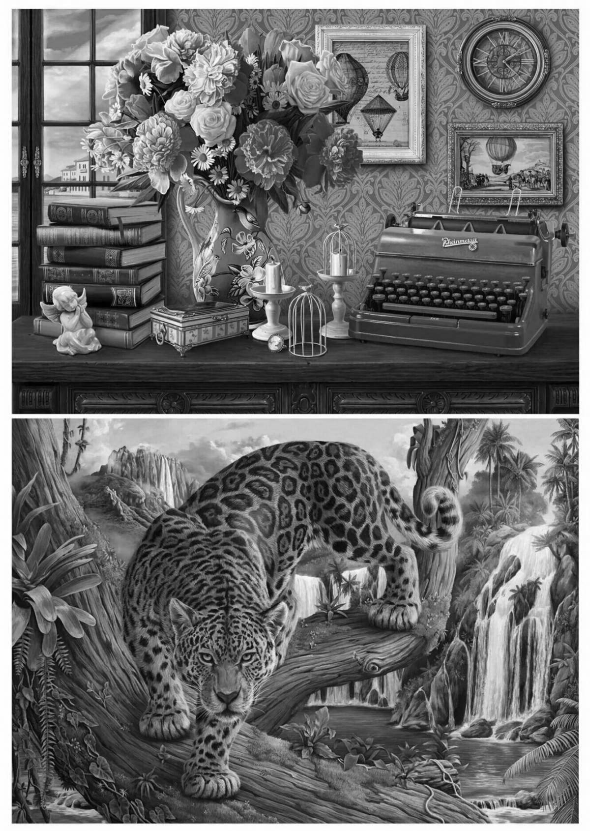 Photo Intricate diamond mosaic coloring page