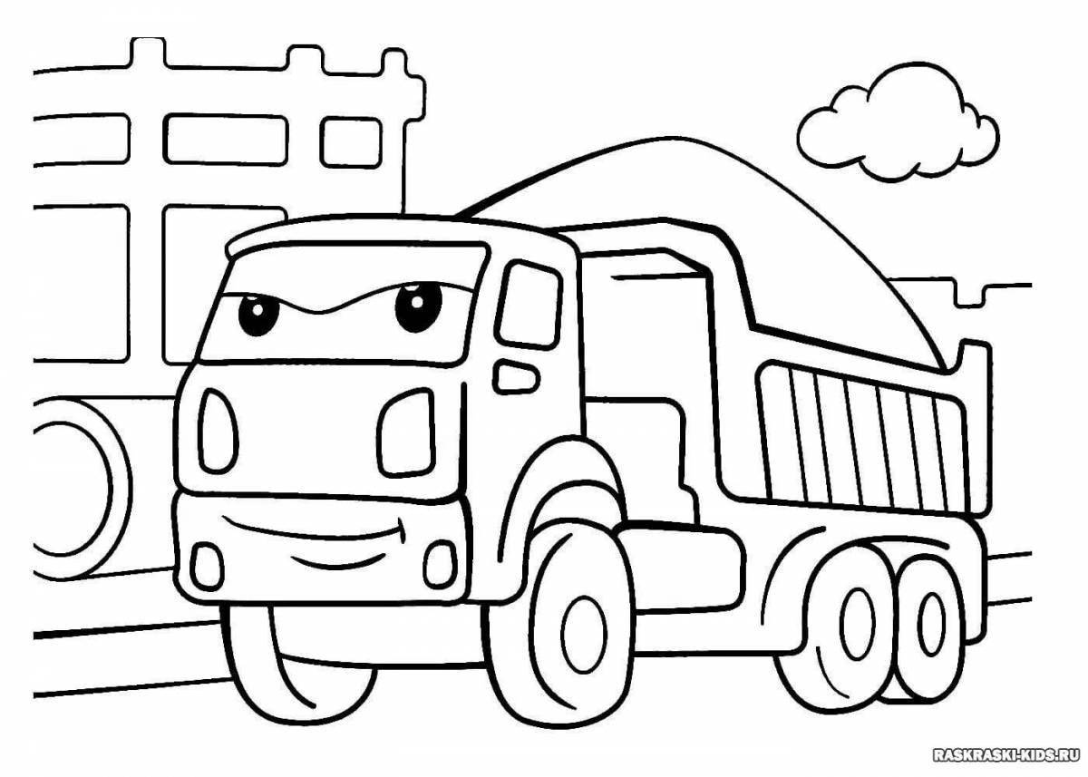 Coloring pages dazzling cars for boys 5-6 years old