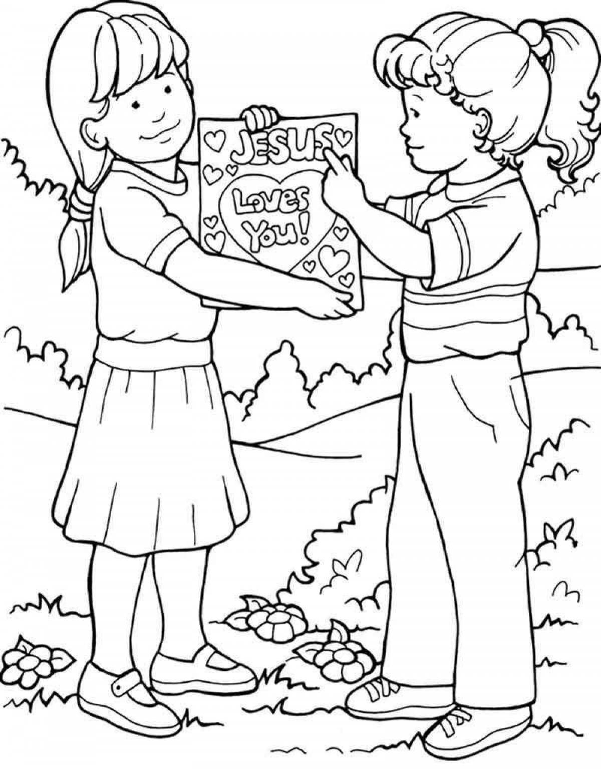 Let's funny coloring pages