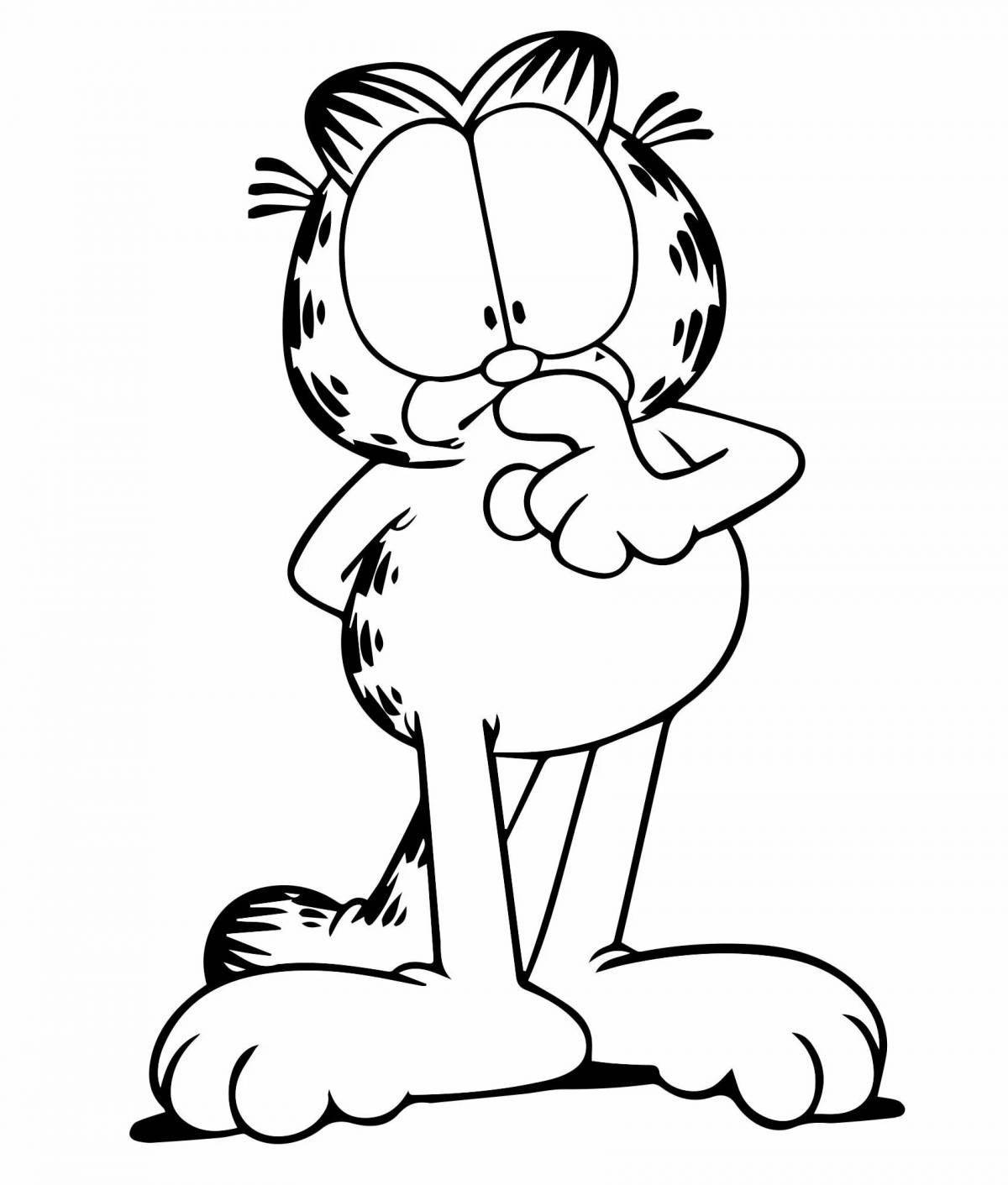 Coloring live garfield