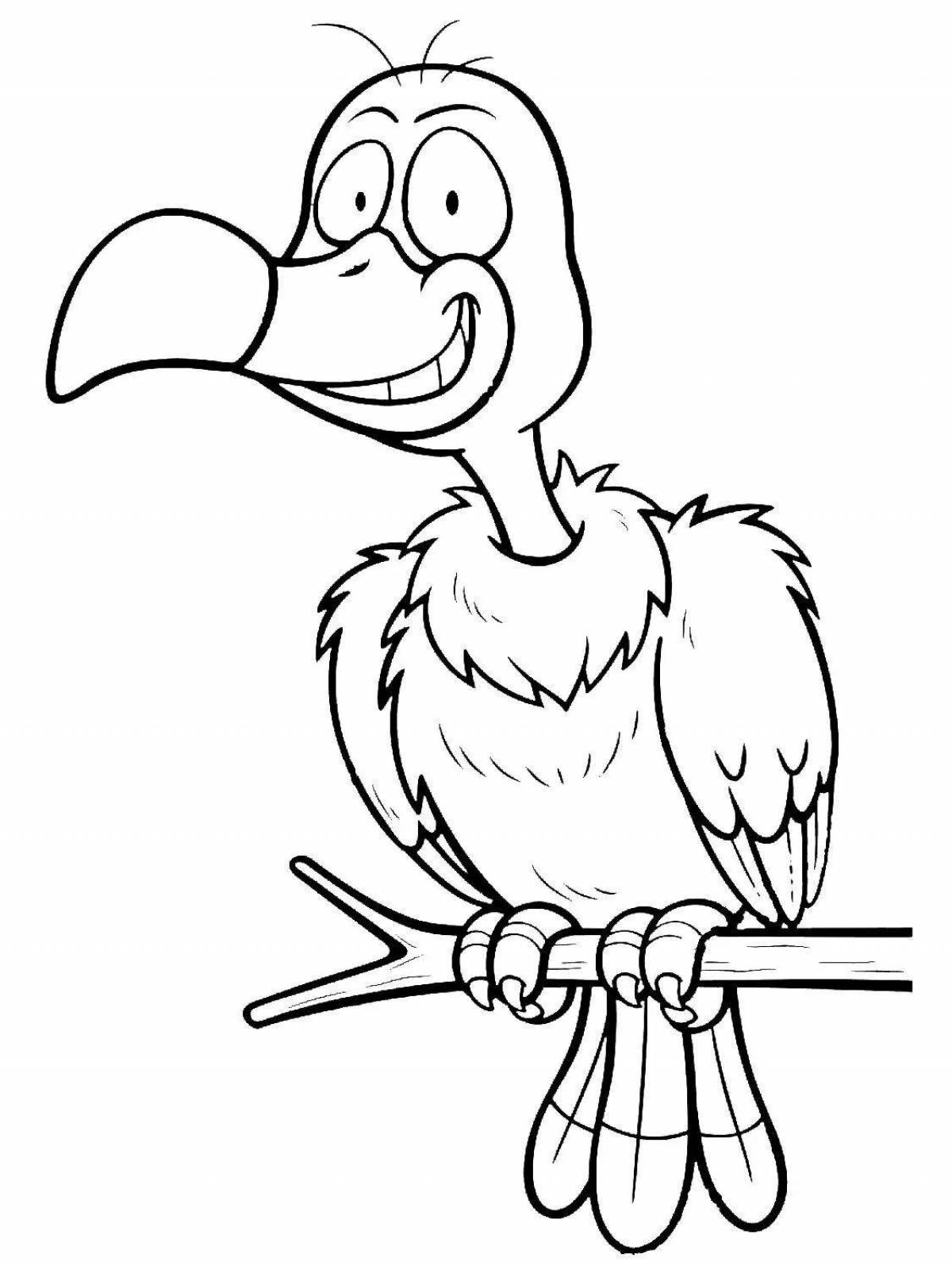 Flawless Vulture coloring page