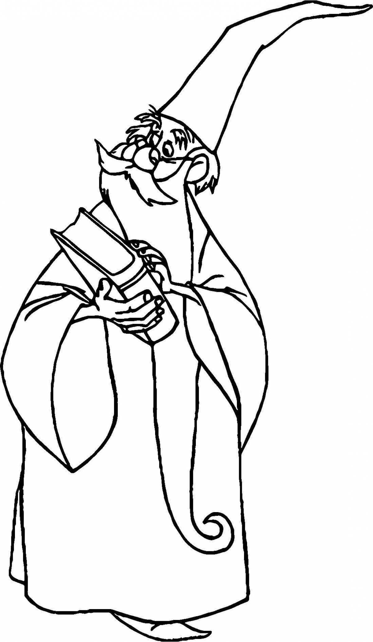 Coloring book outstanding sorcerer