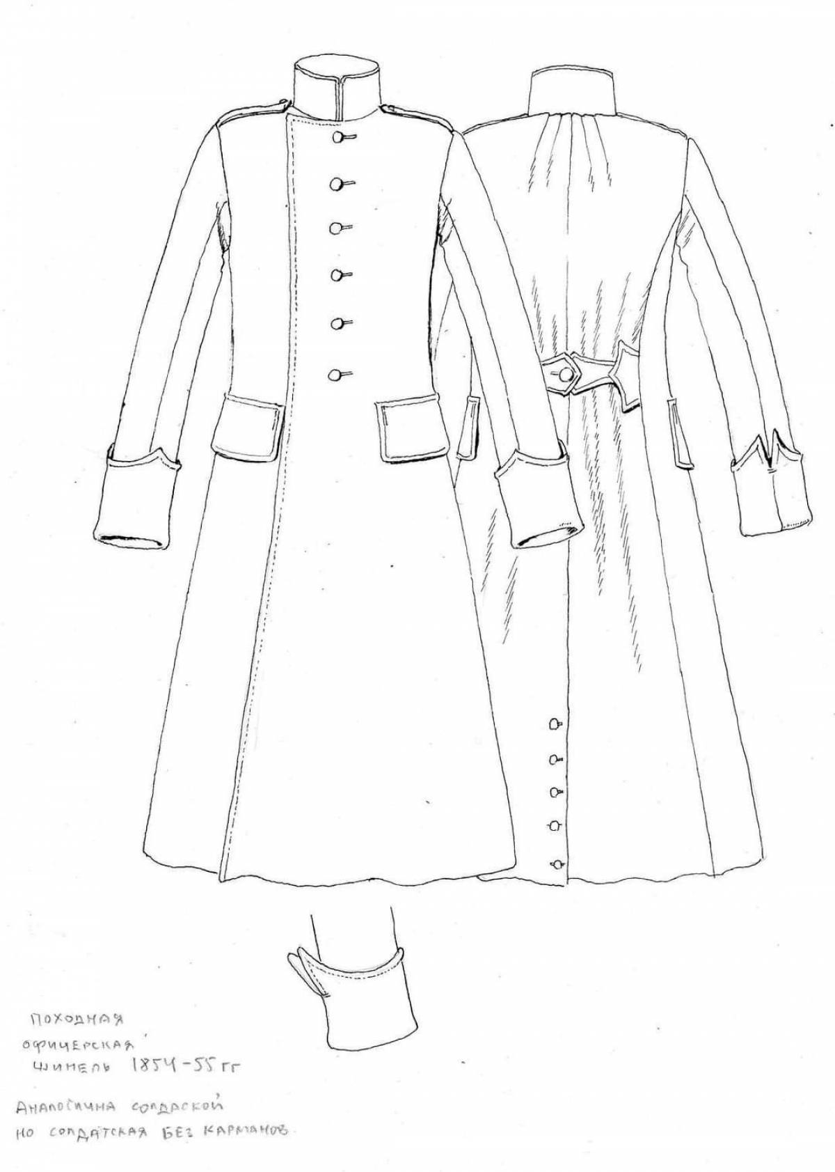 Coloring page dazzling coat