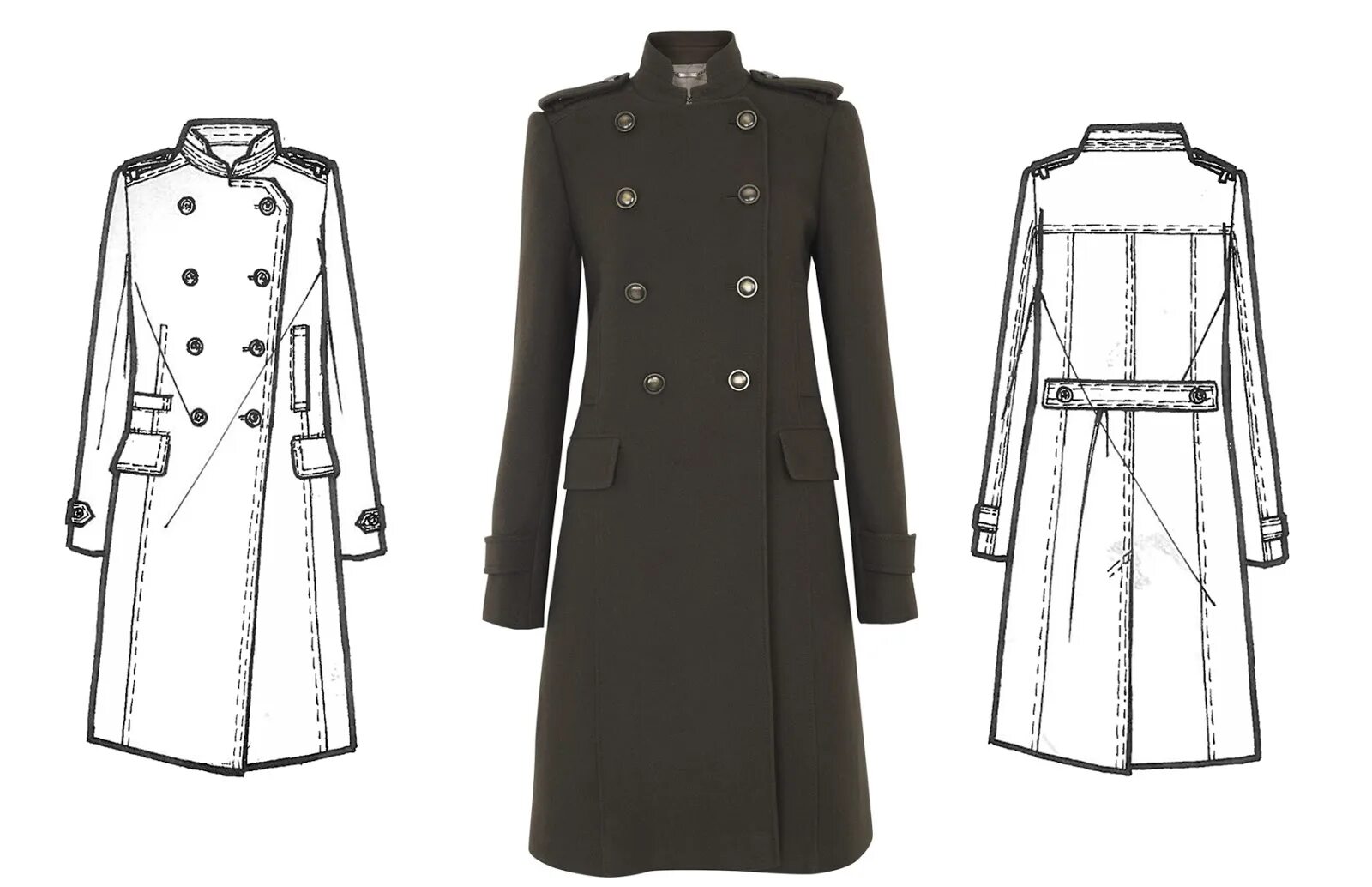 Раскраска великолепное пальто
